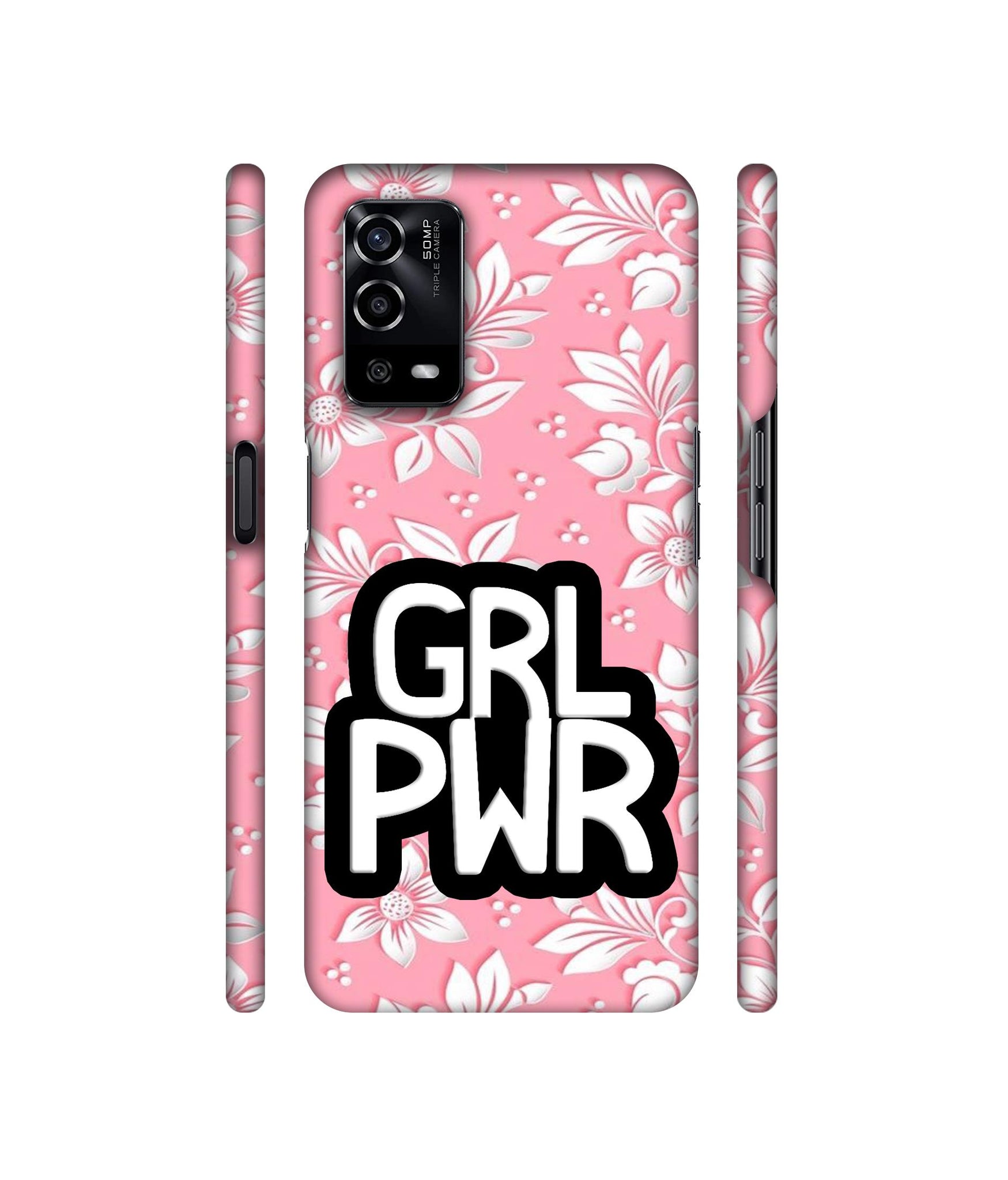 Girl Power Art Designer Hard Back Cover for Oppo A55 4G