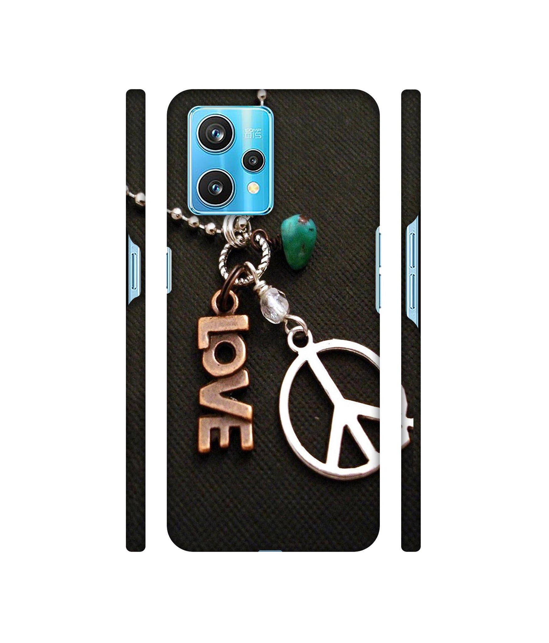Love and Peace Designer Hard Back Cover for Realme 9 Pro Plus 5G