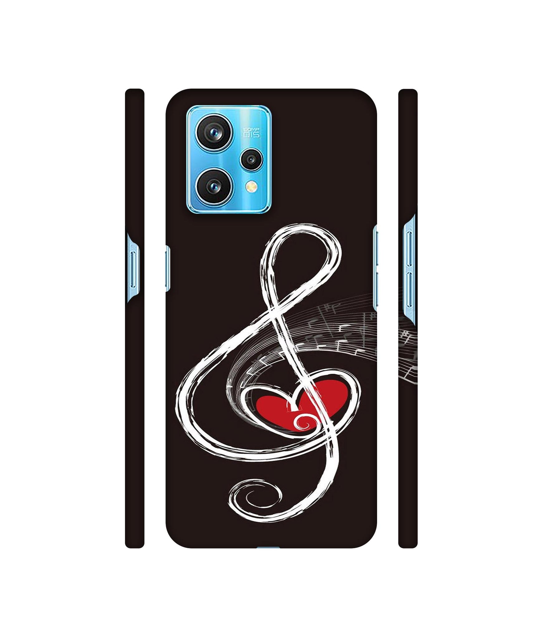 Love Note Music Designer Hard Back Cover for Realme 9 Pro Plus 5G