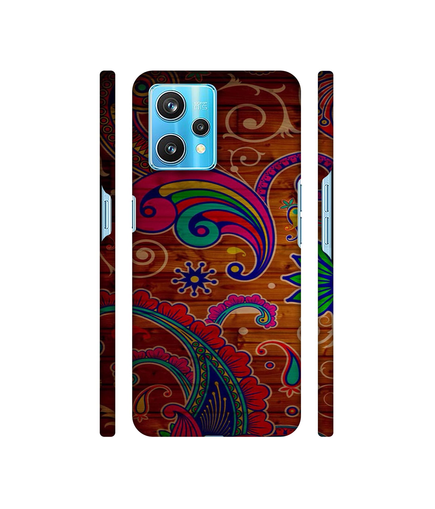 Wooden Pattern Print Designer Hard Back Cover for Realme 9 Pro Plus 5G