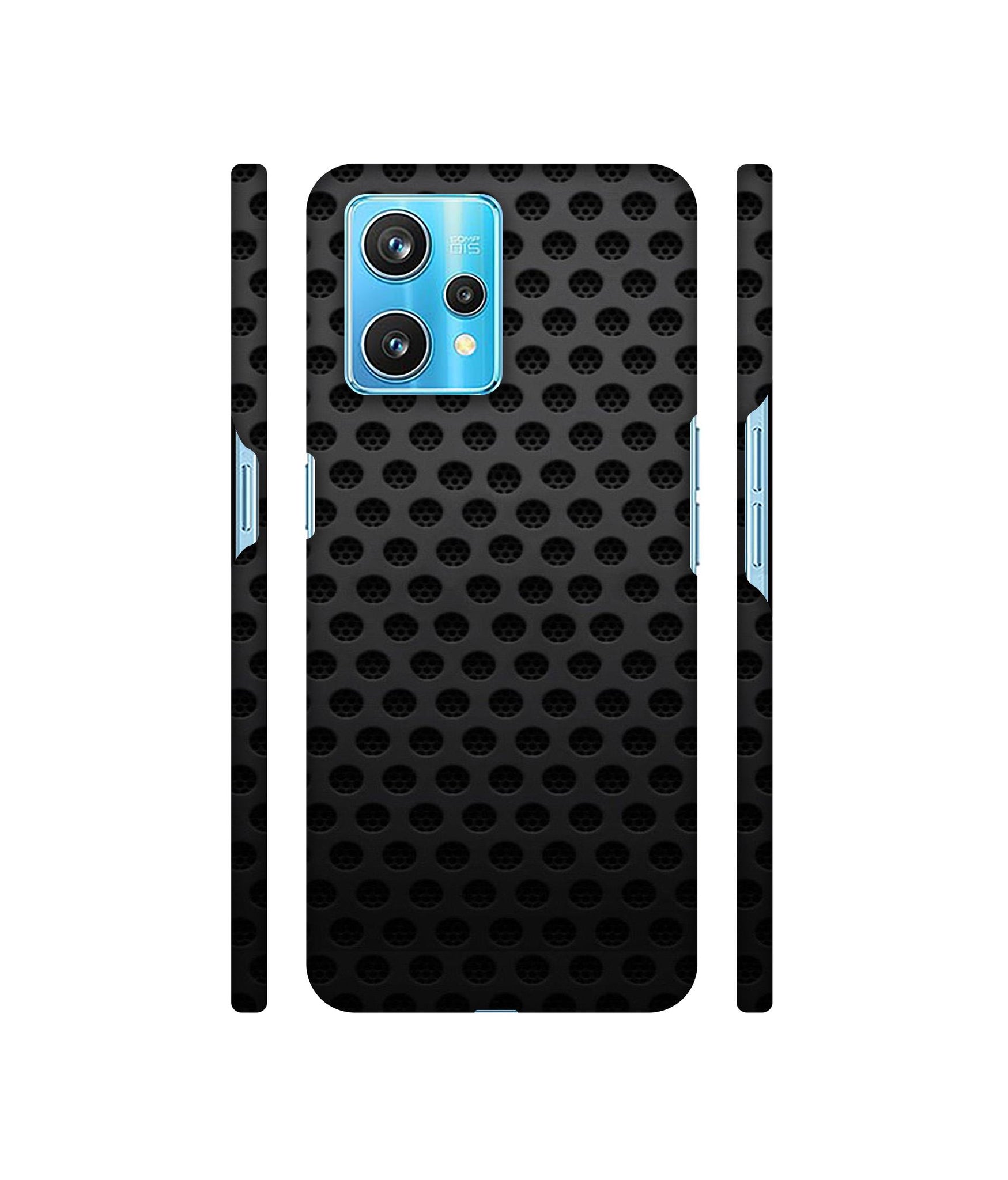 Black Circle Designer Hard Back Cover for Realme 9 Pro Plus 5G