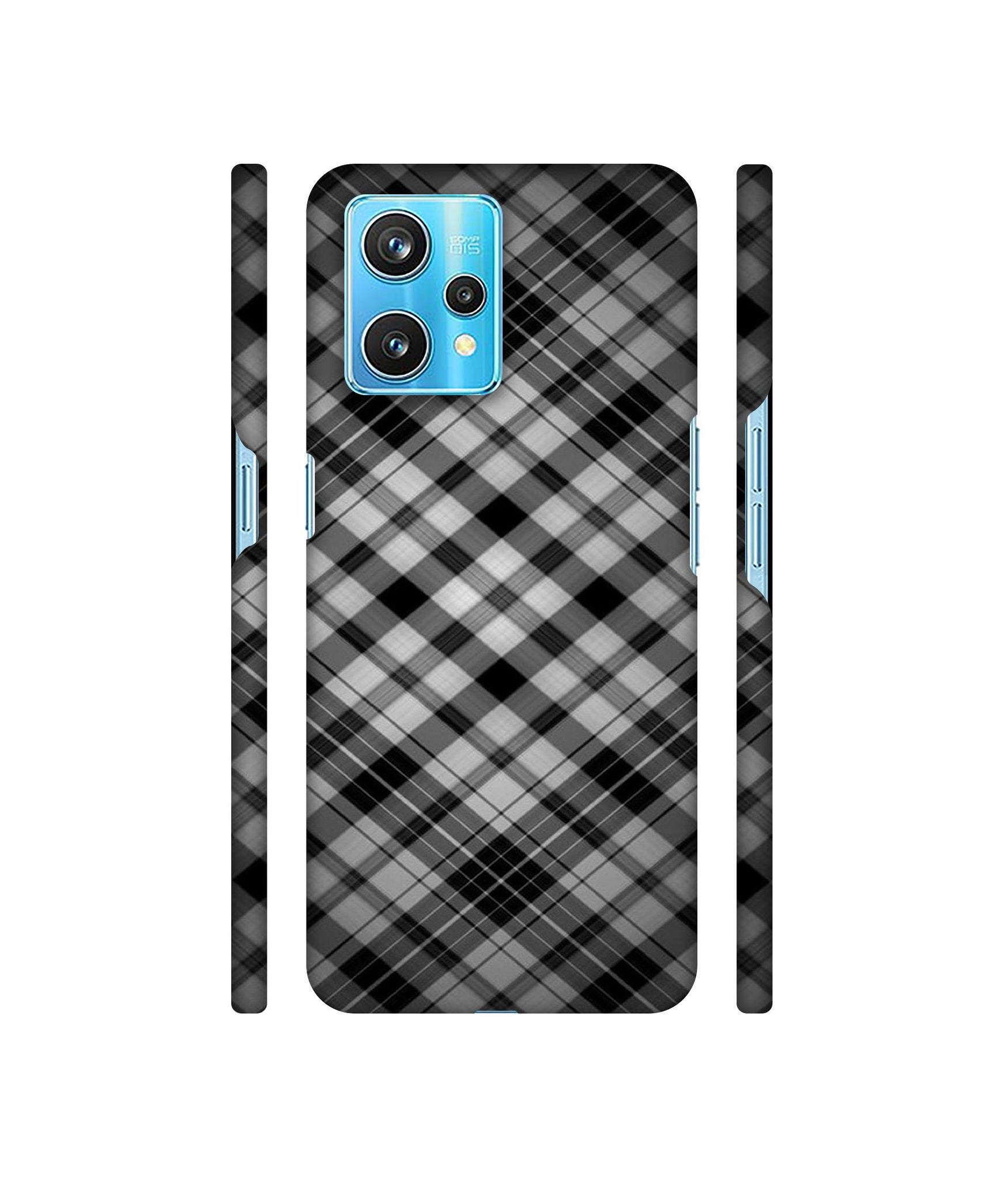 Black Stripes Pattern Designer Hard Back Cover for Realme 9 Pro Plus 5G