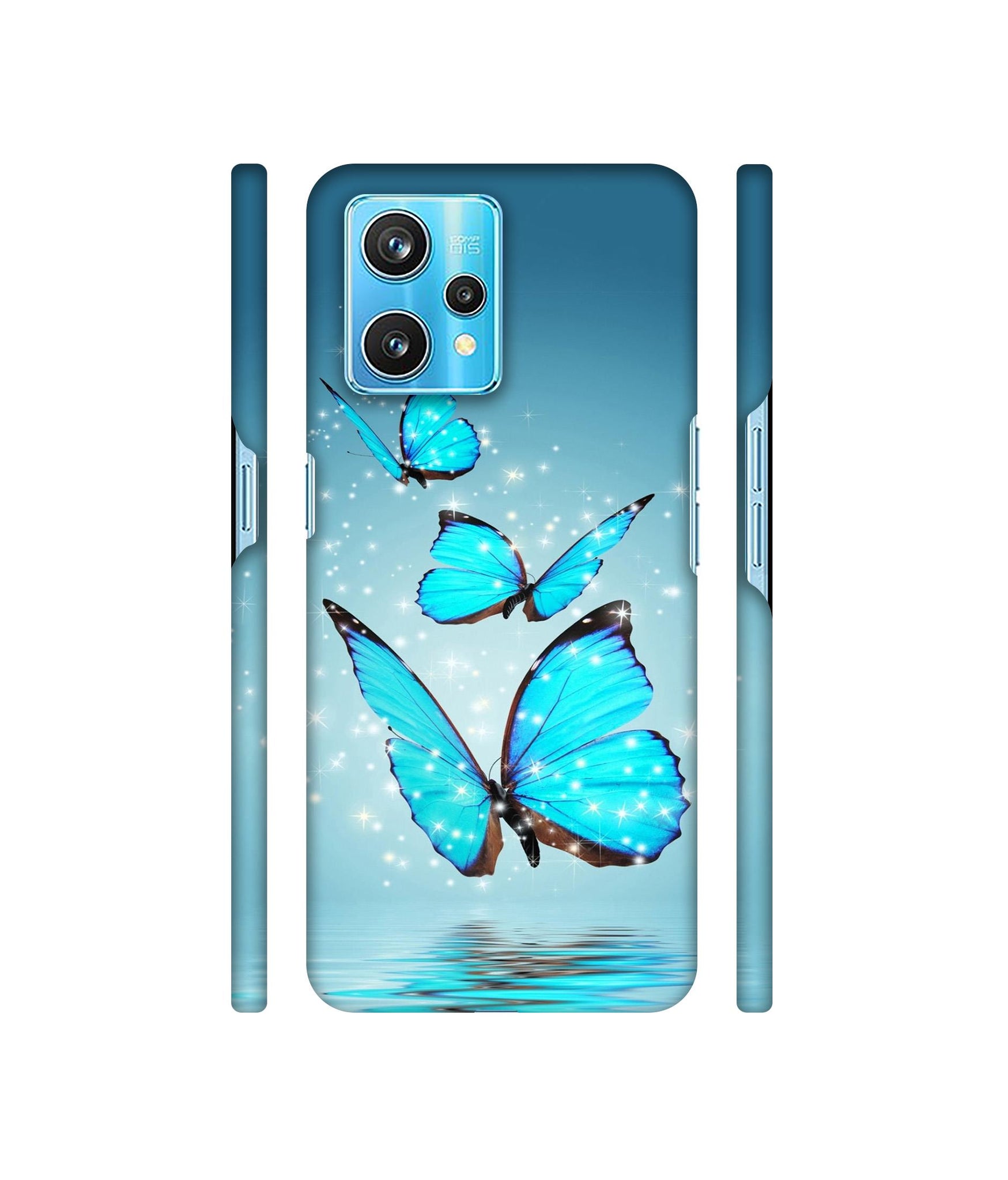 Flying Butterflies Designer Hard Back Cover for Realme 9 Pro Plus 5G