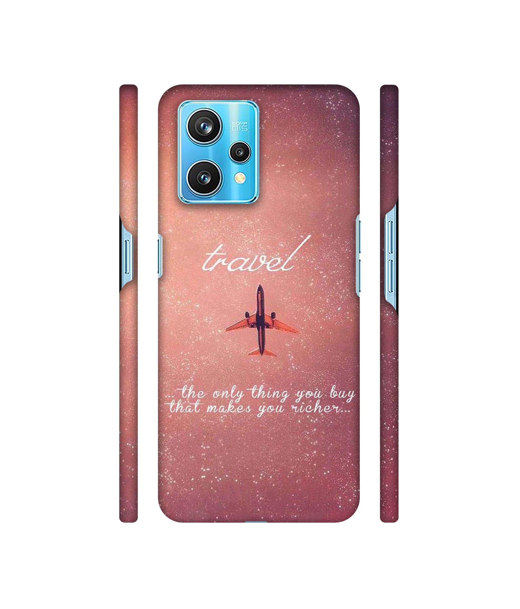 Travel with Plane Designer Hard Back Cover for Realme 9 Pro Plus 5G