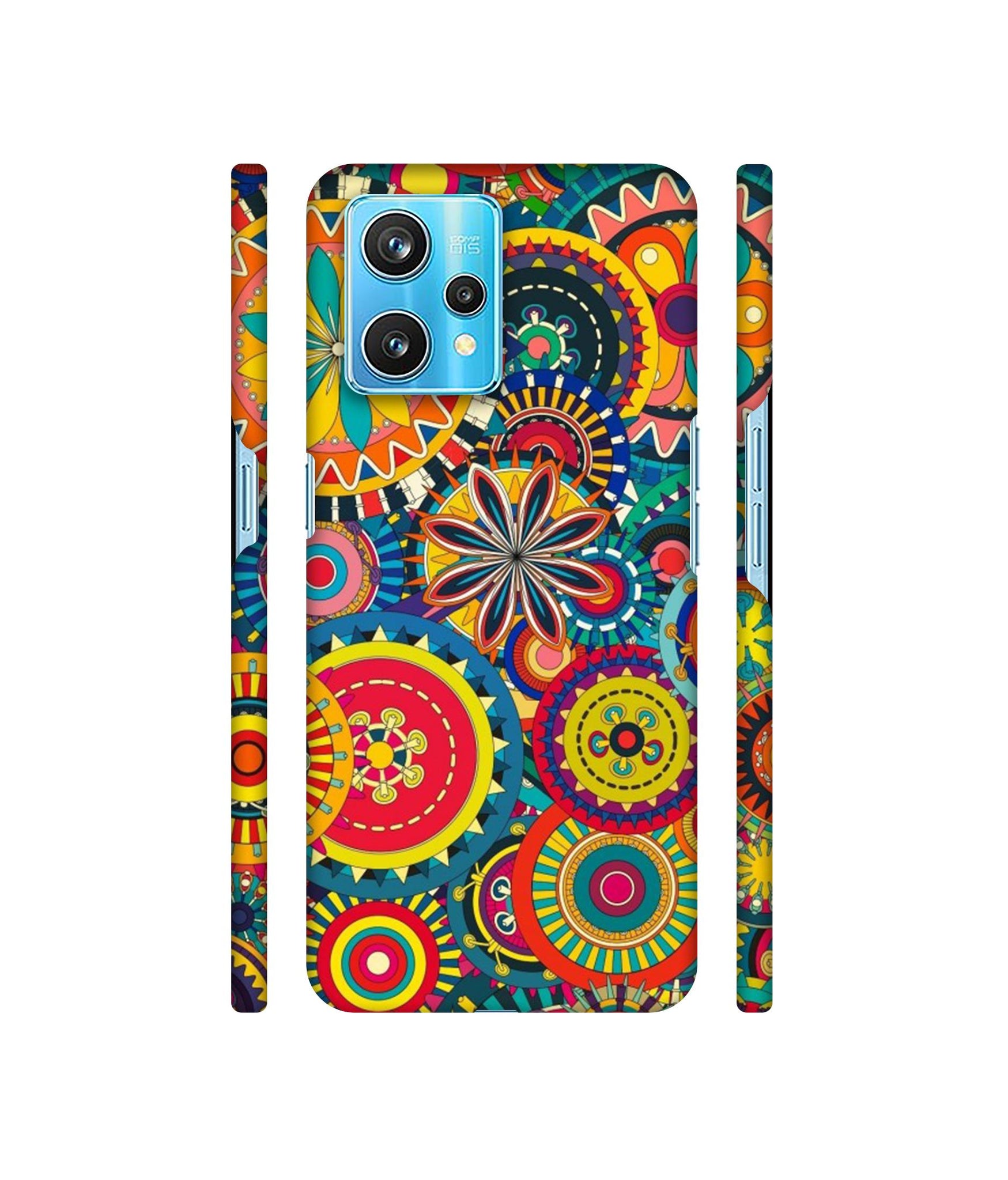 Ring Pattern Print Designer Hard Back Cover for Realme 9 Pro Plus 5G