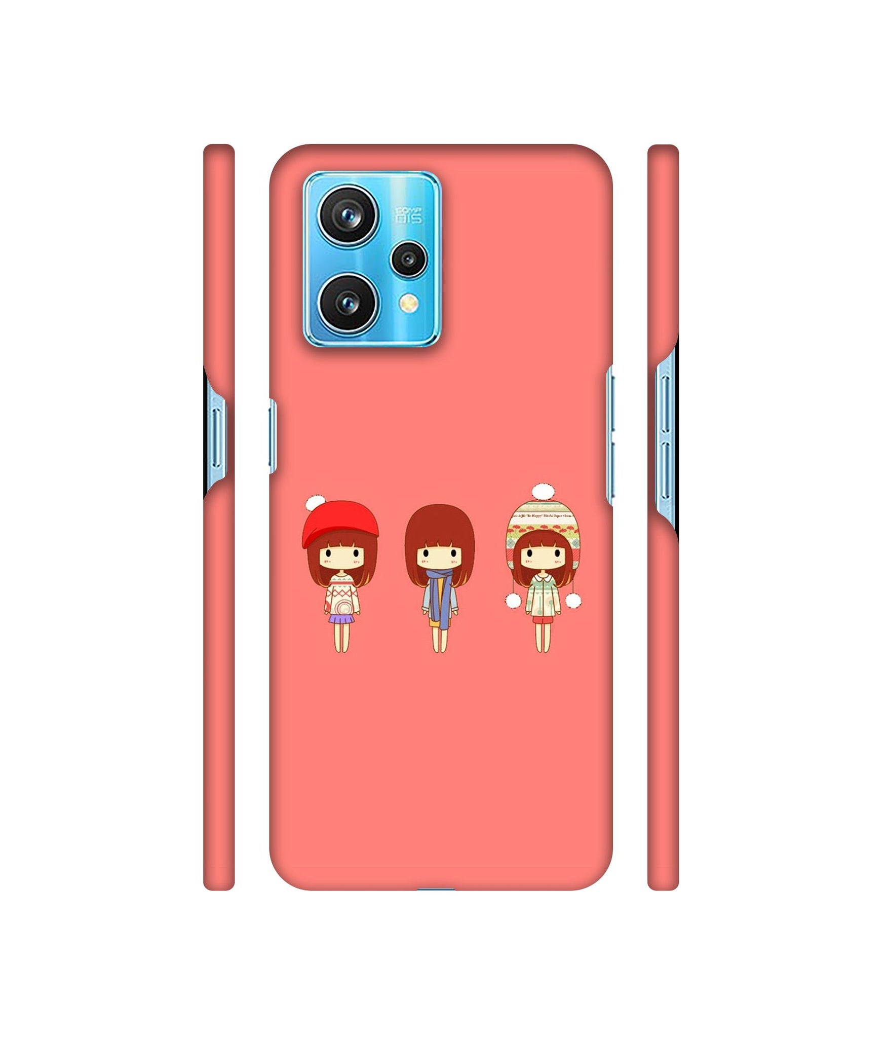 Cute Girls Designer Hard Back Cover for Realme 9 Pro Plus 5G