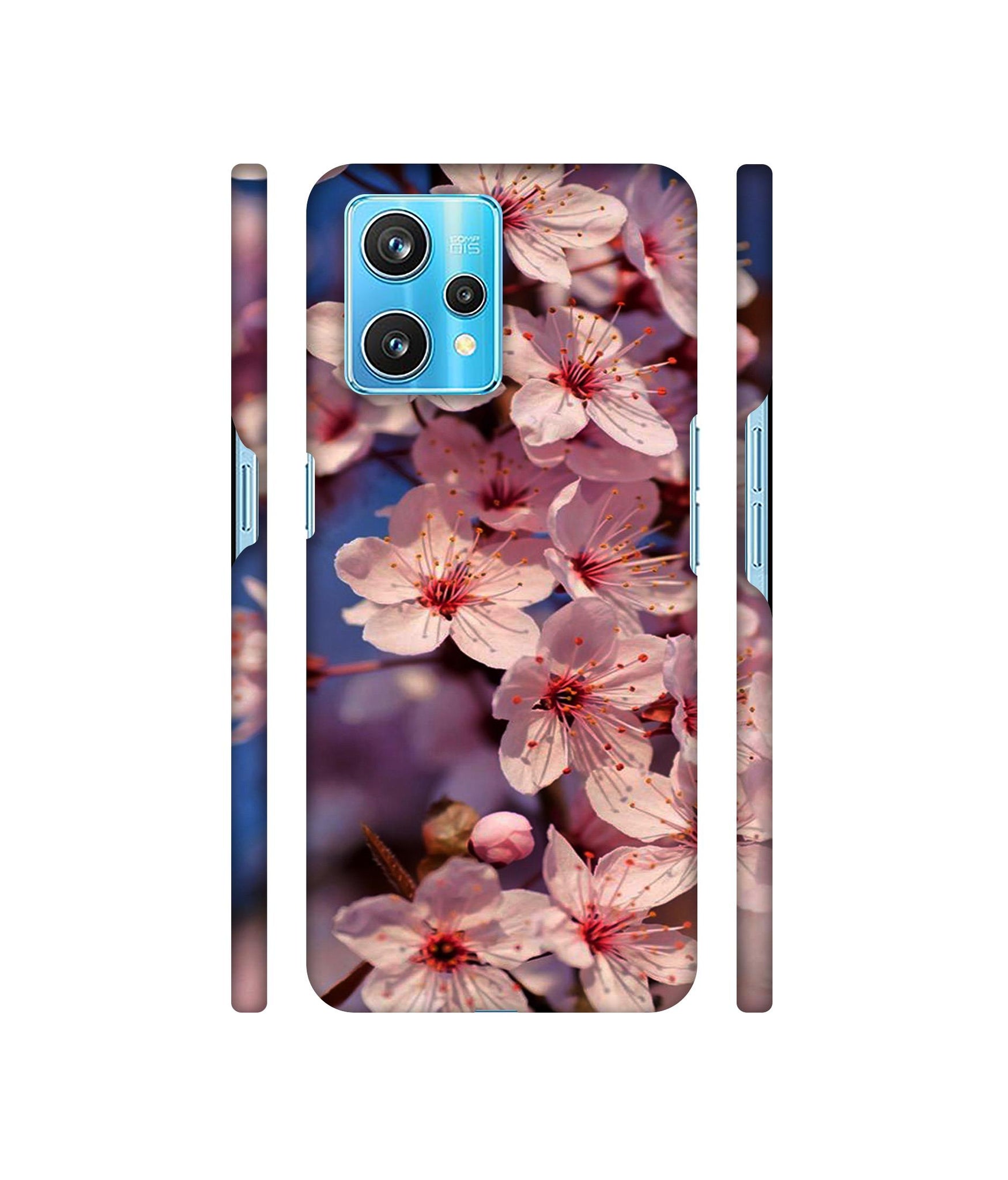 Pink Flowers Pattern Designer Hard Back Cover for Realme 9 Pro Plus 5G