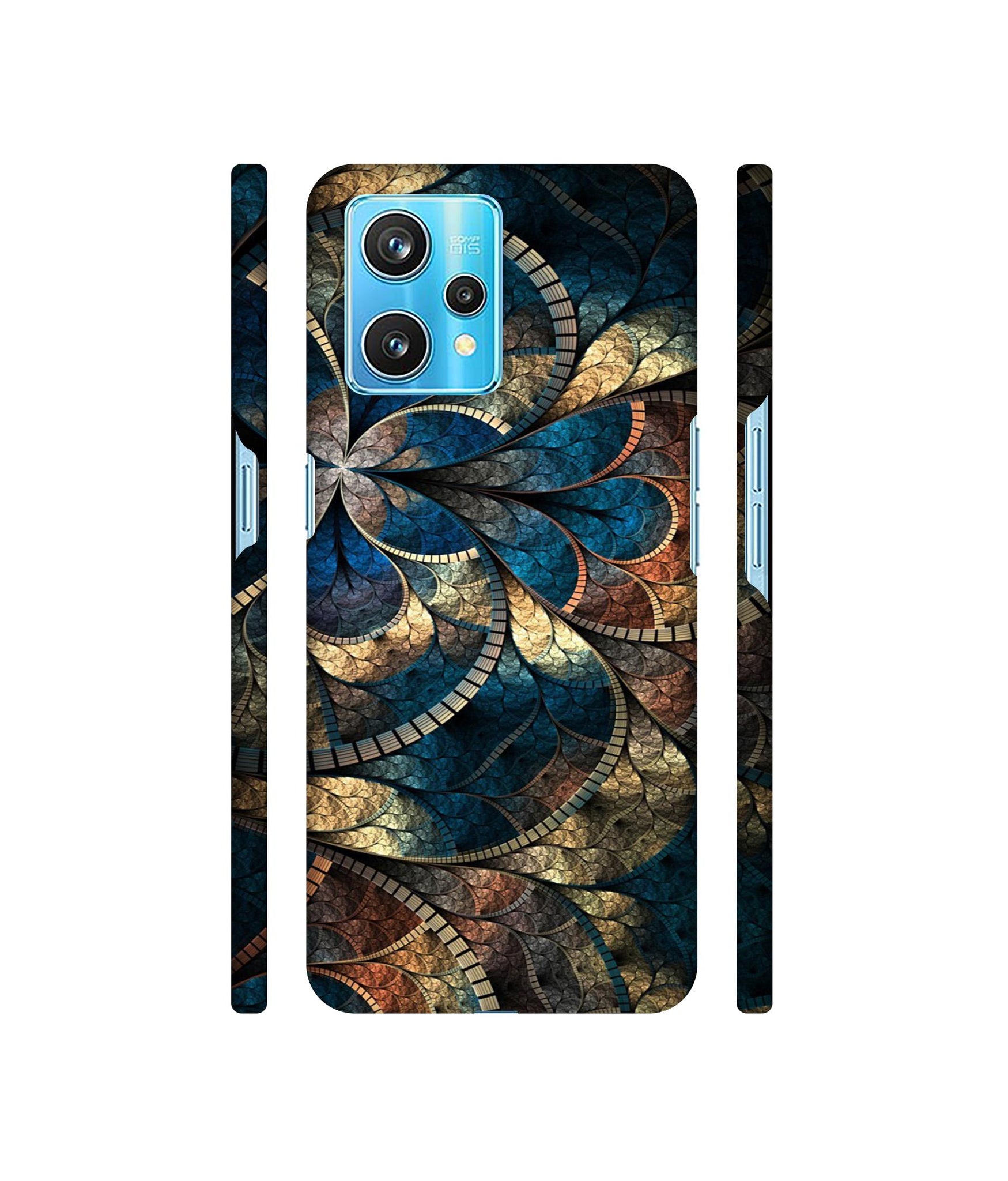 Fractional Pattern Designer Hard Back Cover for Realme 9 Pro Plus 5G