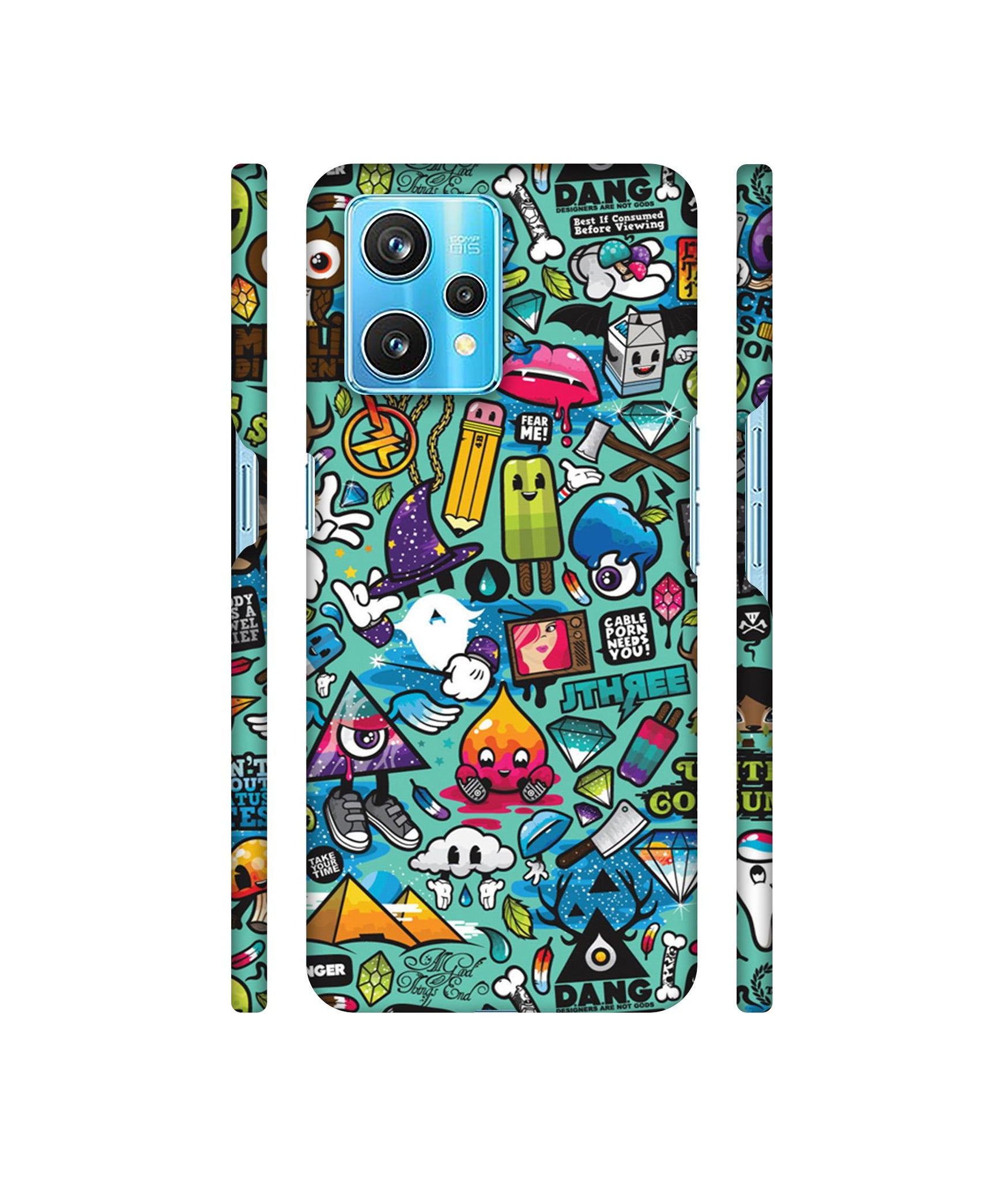 Crazy Designer Hard Back Cover for Realme 9 Pro Plus 5G