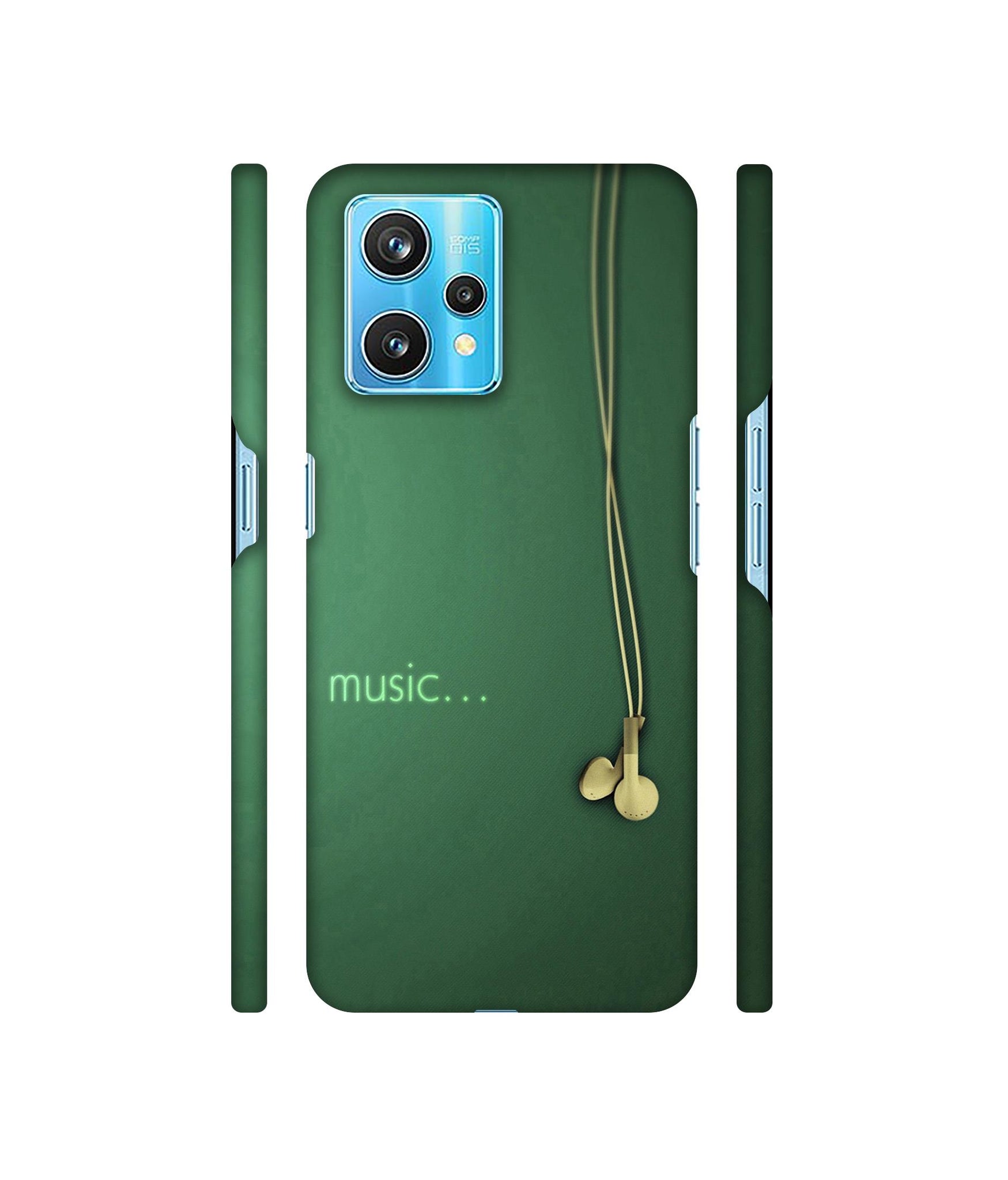 Headphone Music Designer Hard Back Cover for Realme 9 Pro Plus 5G