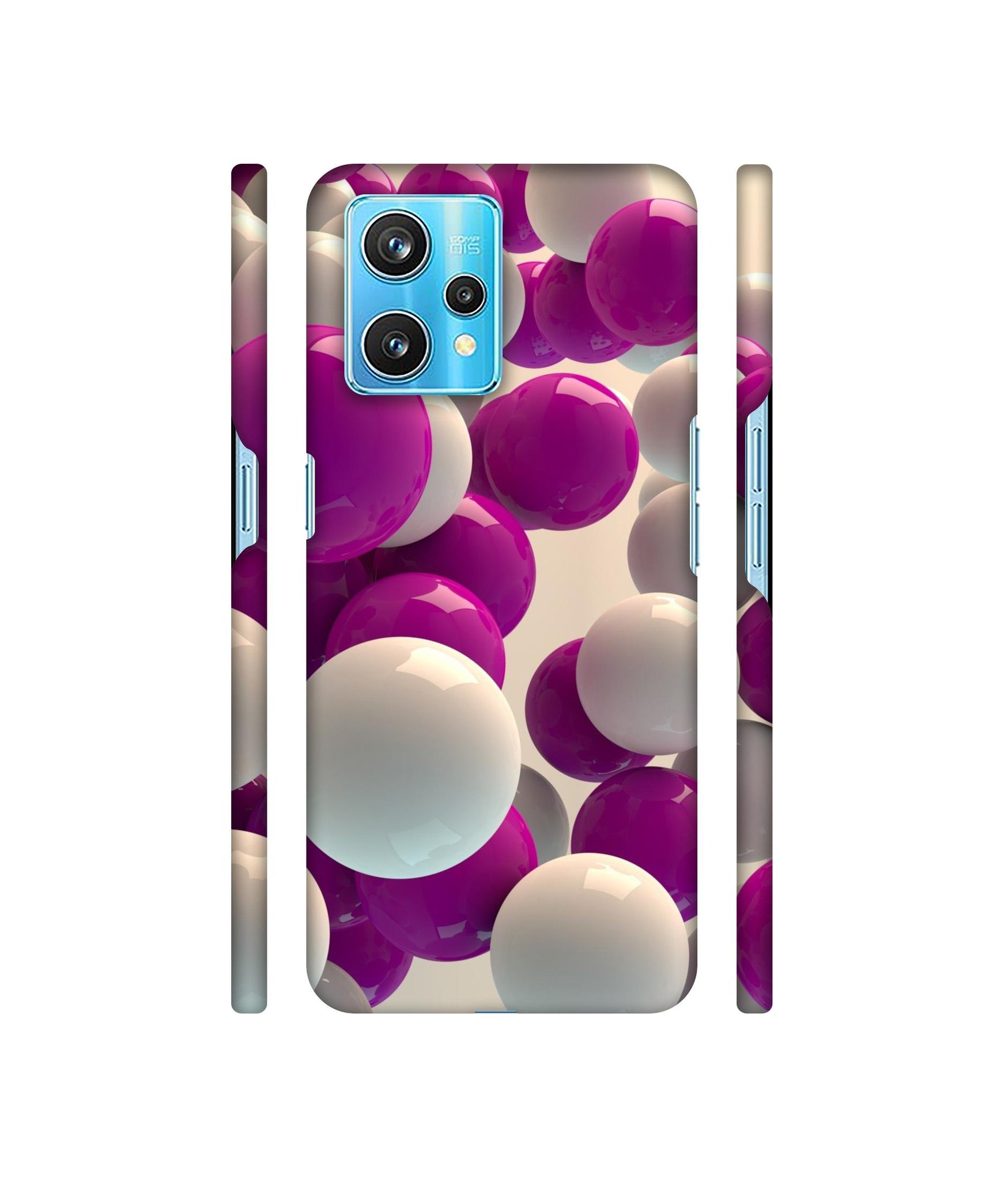 3D Balloons Designer Hard Back Cover for Realme 9 Pro Plus 5G