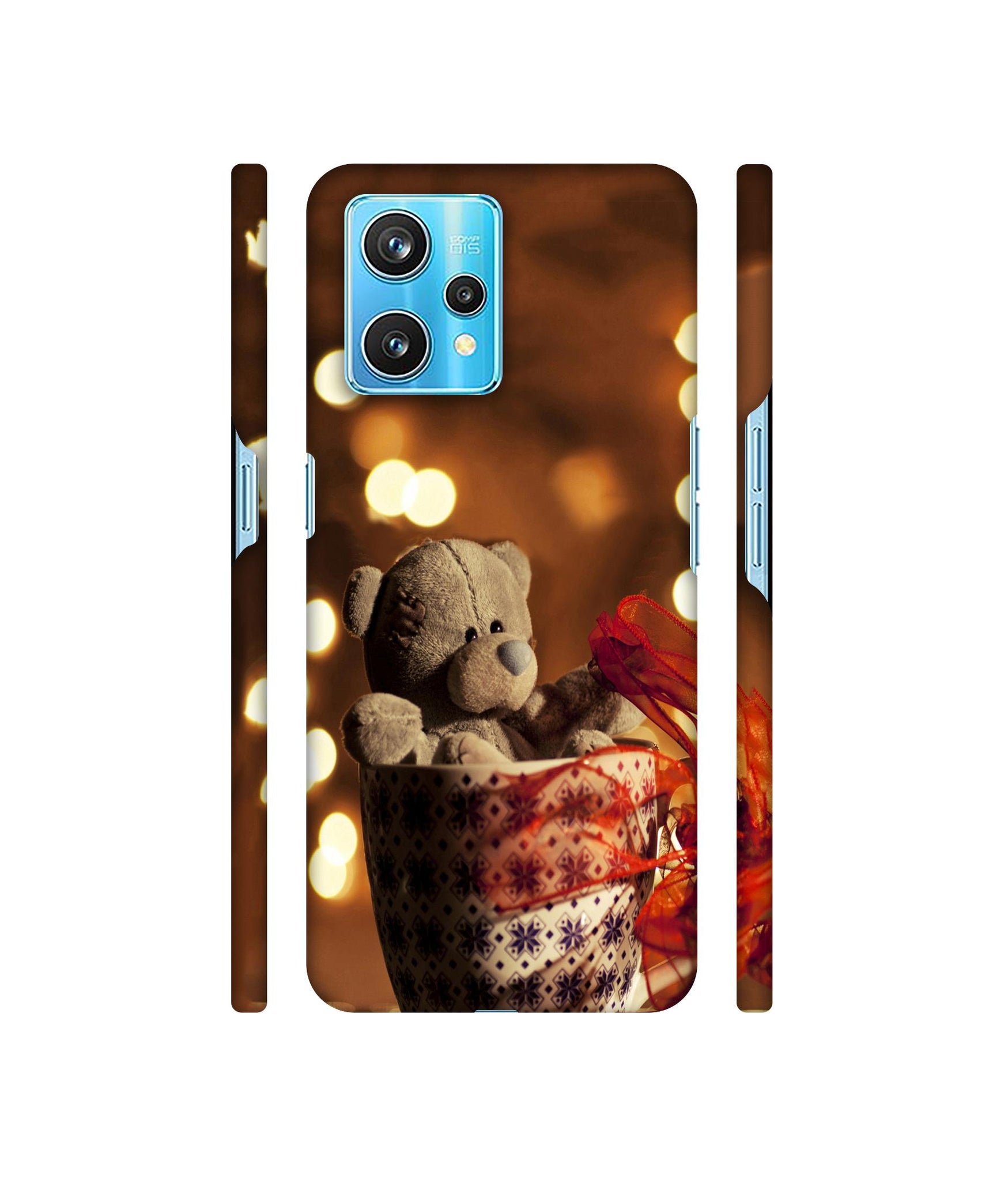 Teddy In Cup Designer Hard Back Cover for Realme 9 Pro Plus 5G