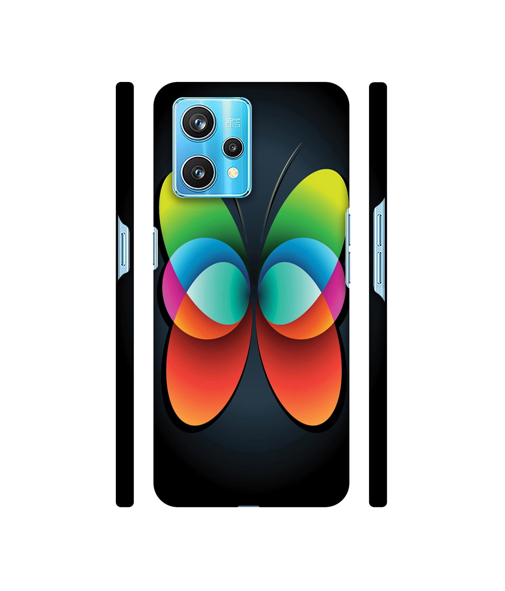 Colourfull Butterfly Designer Hard Back Cover for Realme 9 Pro Plus 5G