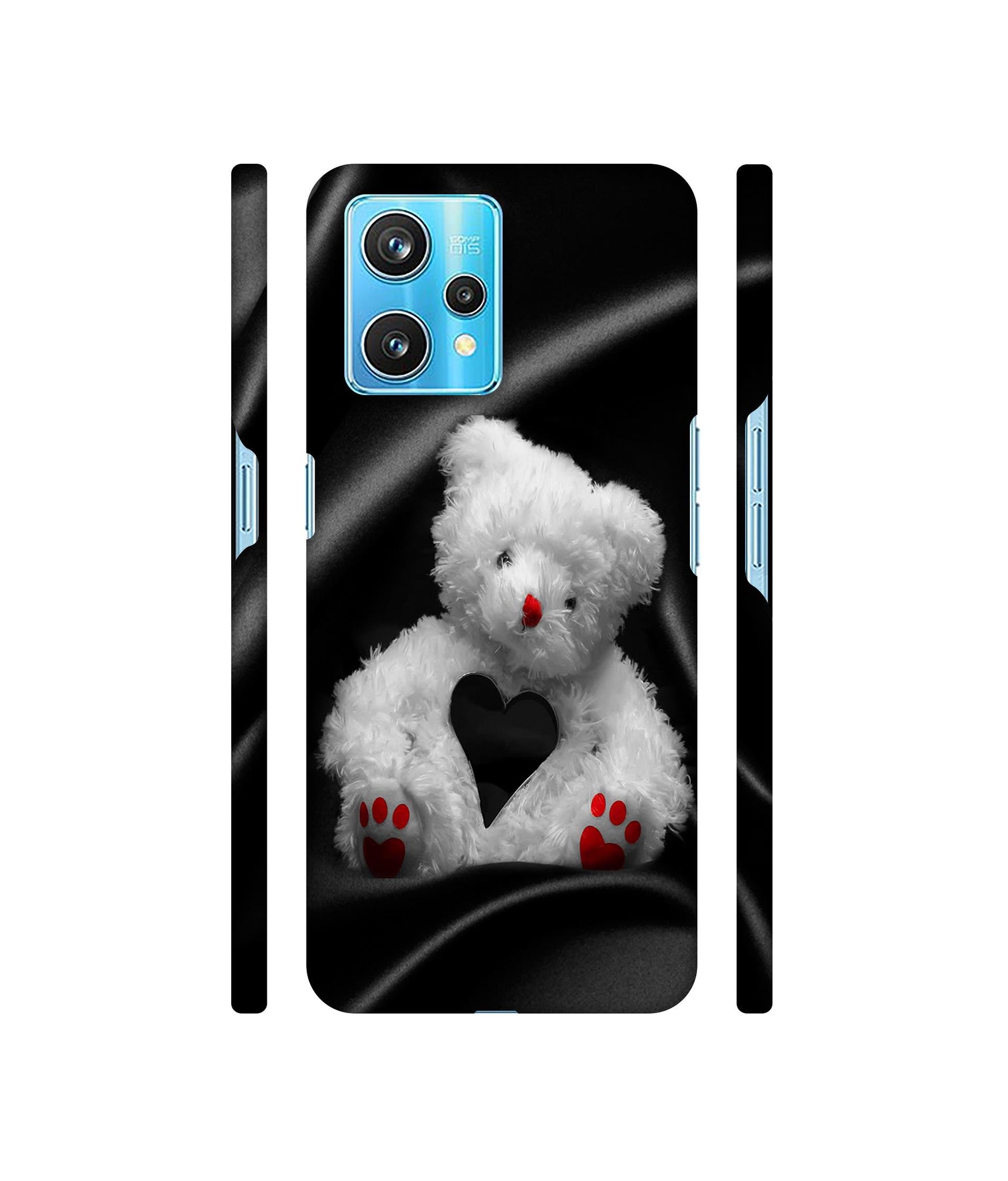 White Teddy Bear Designer Hard Back Cover for Realme 9 Pro Plus 5G