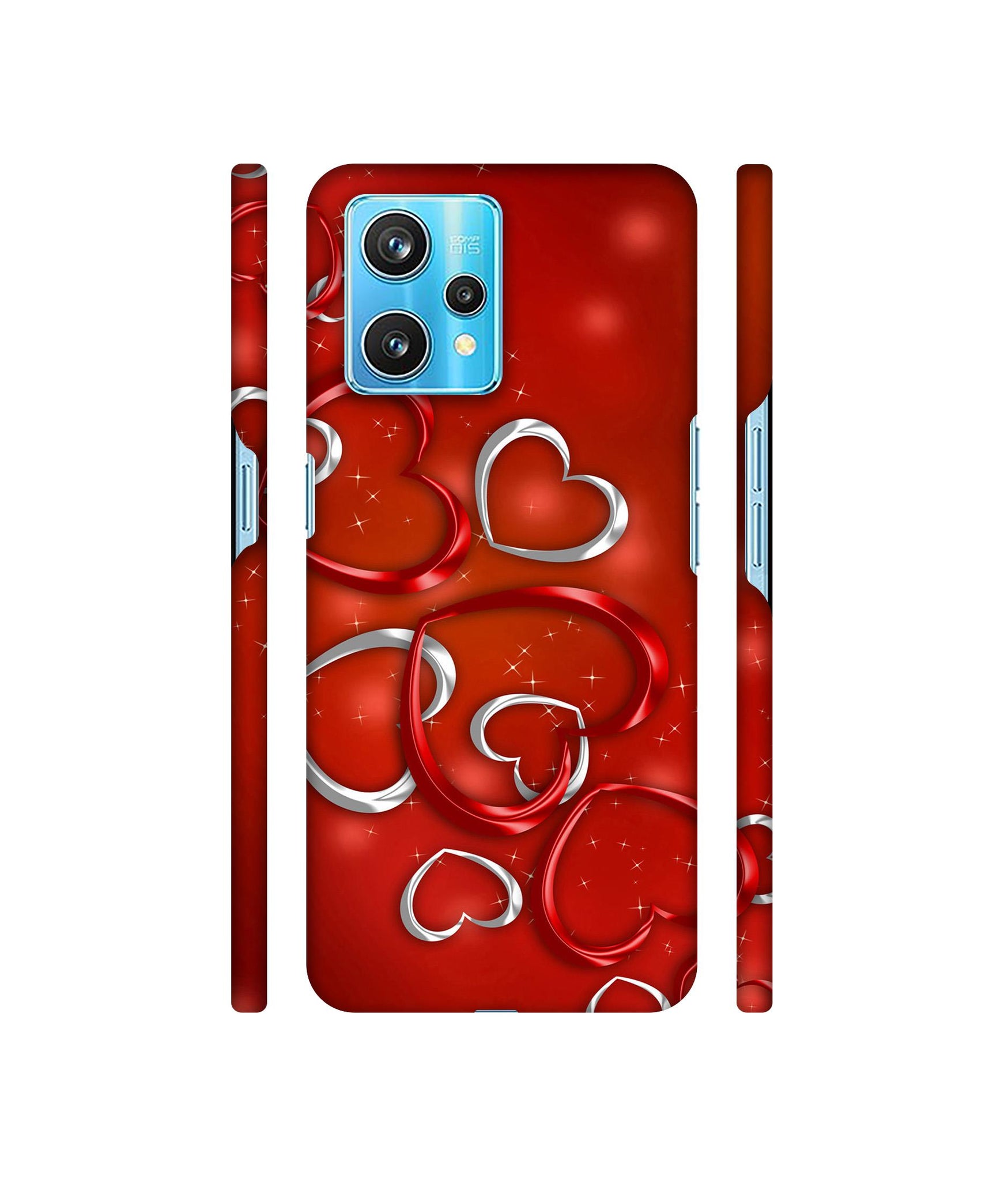 Hearts Designer Hard Back Cover for Realme 9 Pro Plus 5G