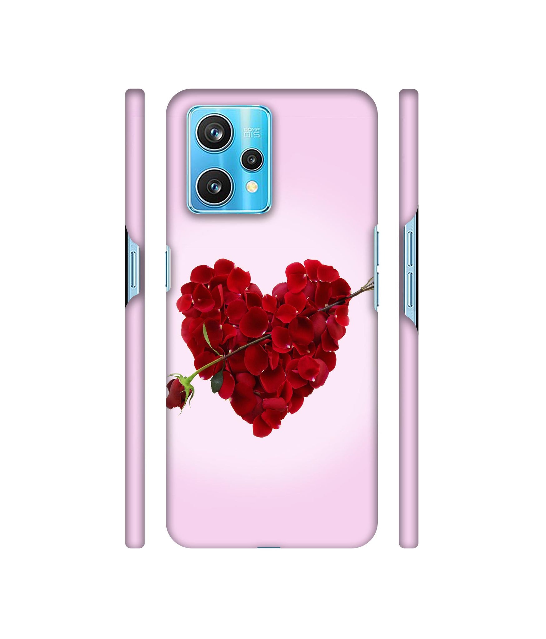 Heart Flower Designer Hard Back Cover for Realme 9 Pro Plus 5G