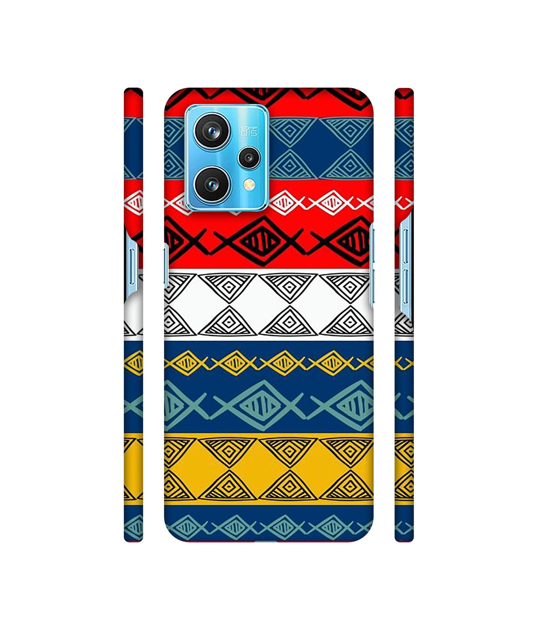 Colorful Hand Made Rangoli Art Designer Hard Back Cover for Realme 9 Pro Plus 5G