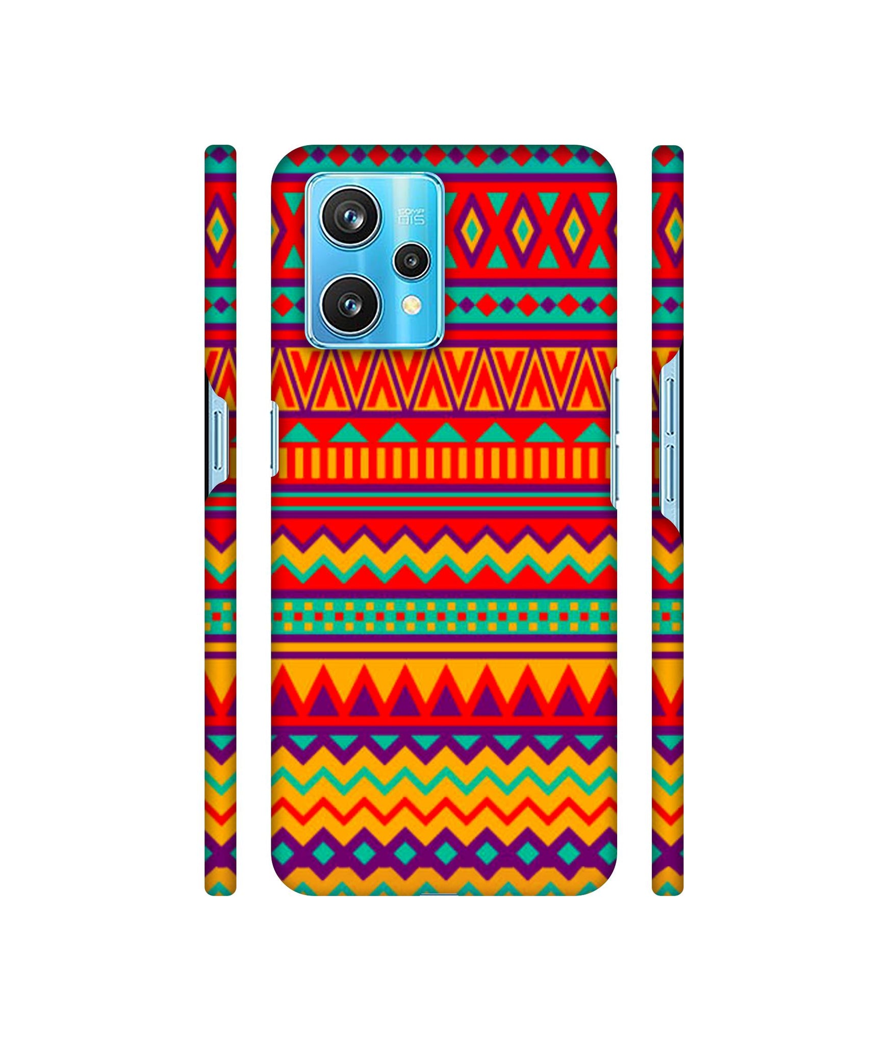 Multicolor Rangoli Art Designer Hard Back Cover for Realme 9 Pro Plus 5G