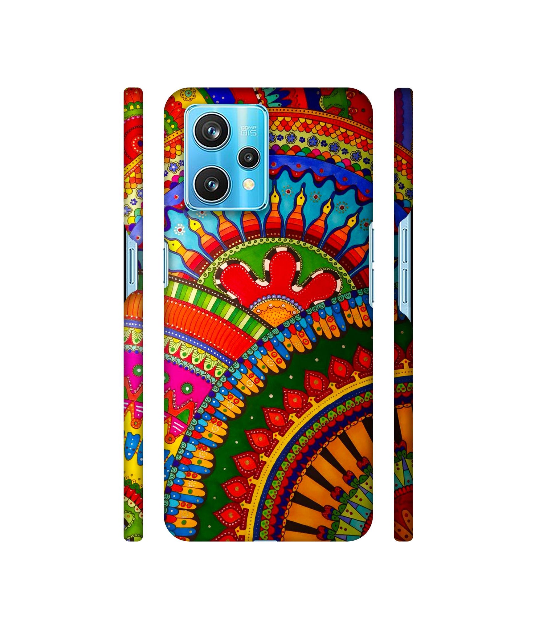 Rajasthani Rangoli Art Designer Hard Back Cover for Realme 9 Pro Plus 5G