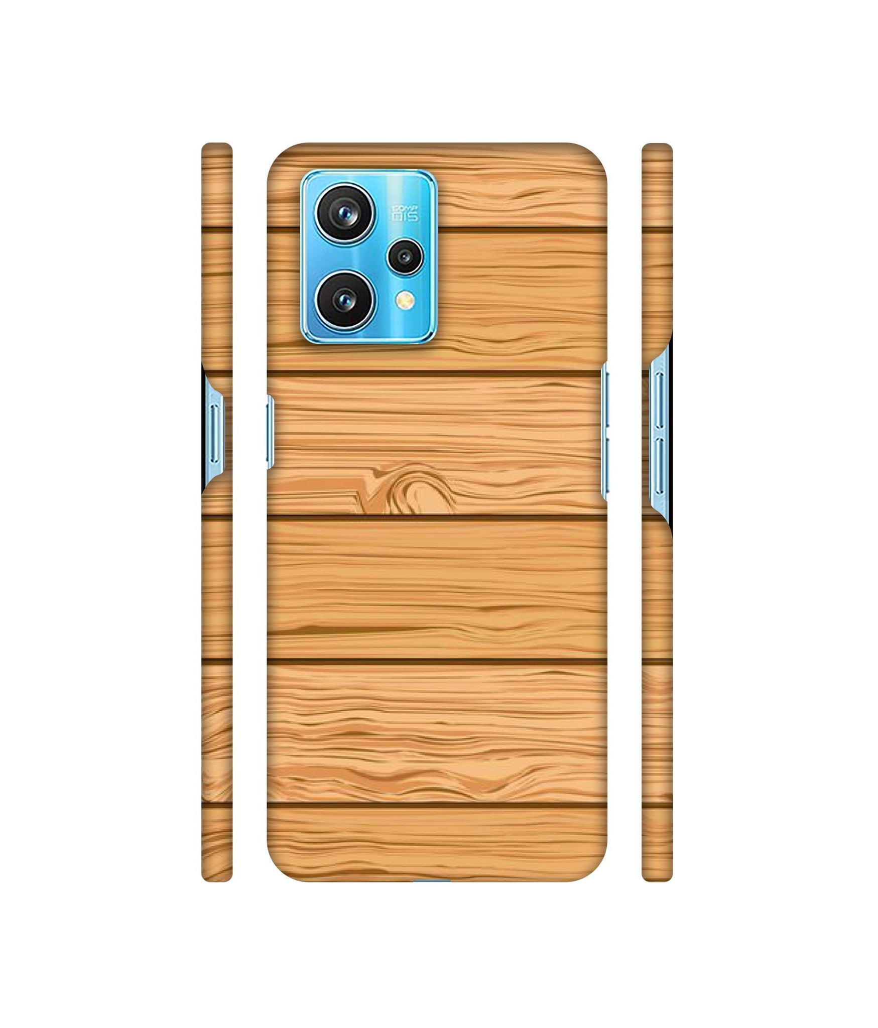 Wooden Texture Pattern Designer Hard Back Cover for Realme 9 Pro Plus 5G
