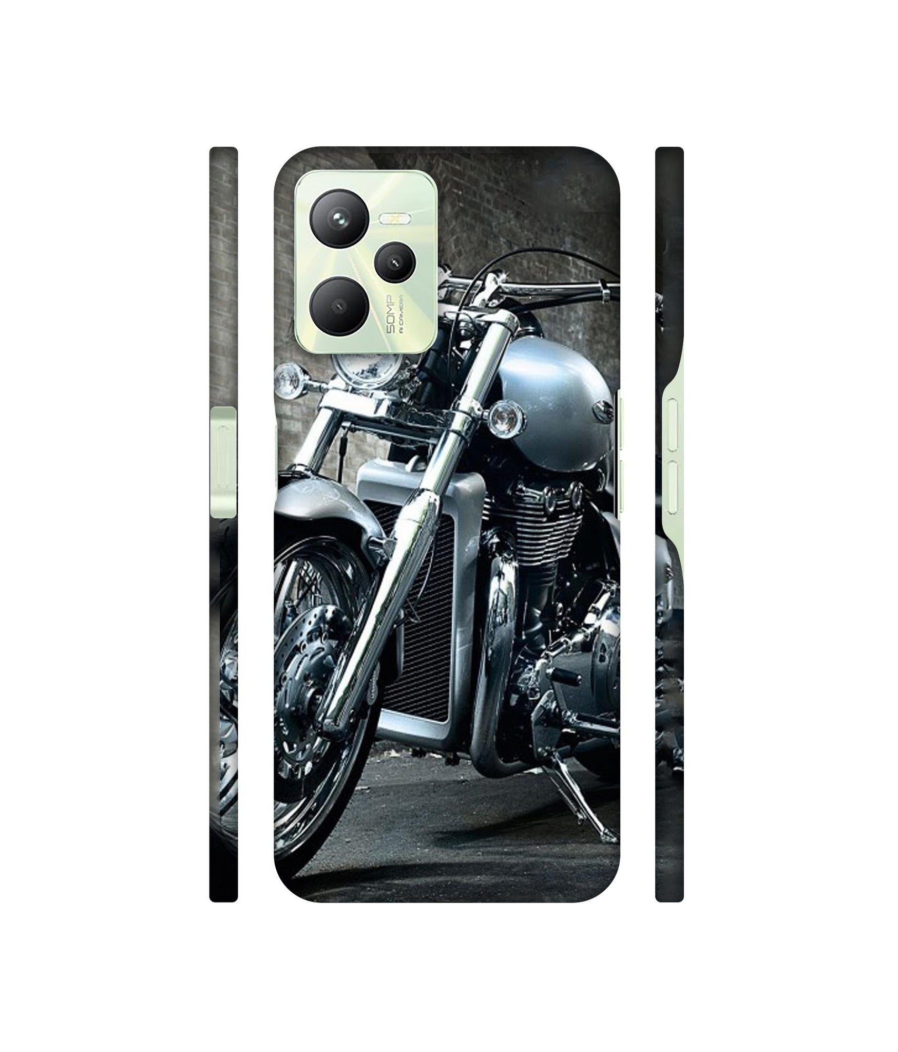Motorcycle Designer Hard Back Cover for Realme C35 4G