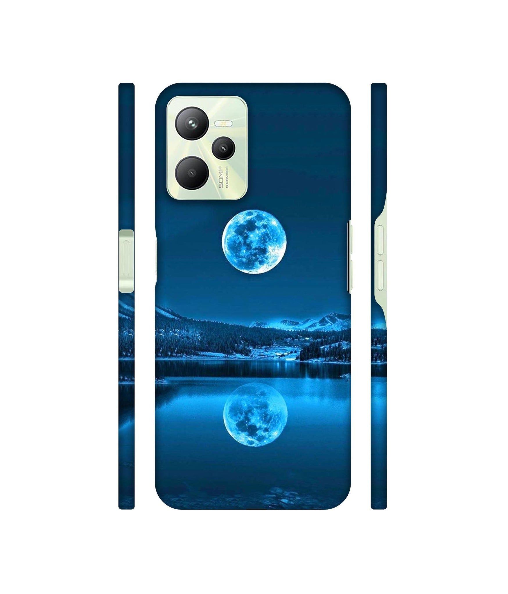 Awesome Moon Designer Hard Back Cover for Realme C35 4G