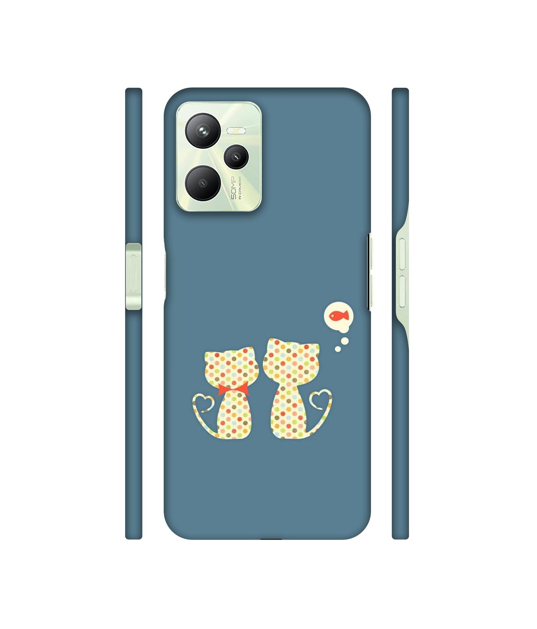 Fish On Mind Print Designer Hard Back Cover for Realme C35 4G