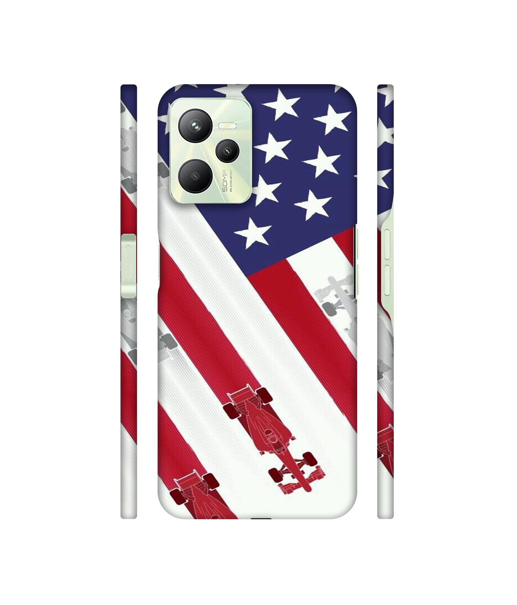 Ferrari On the Zoom Print Designer Hard Back Cover for Realme C35 4G