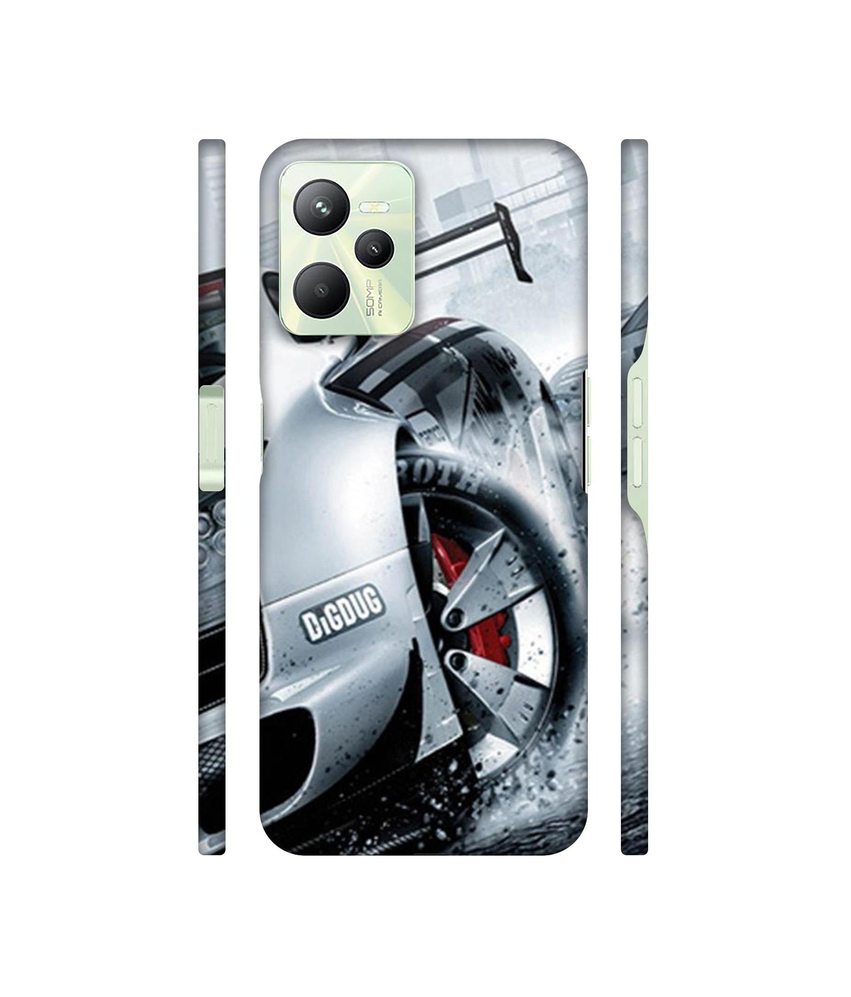Drift Sport Print Designer Hard Back Cover for Realme C35 4G