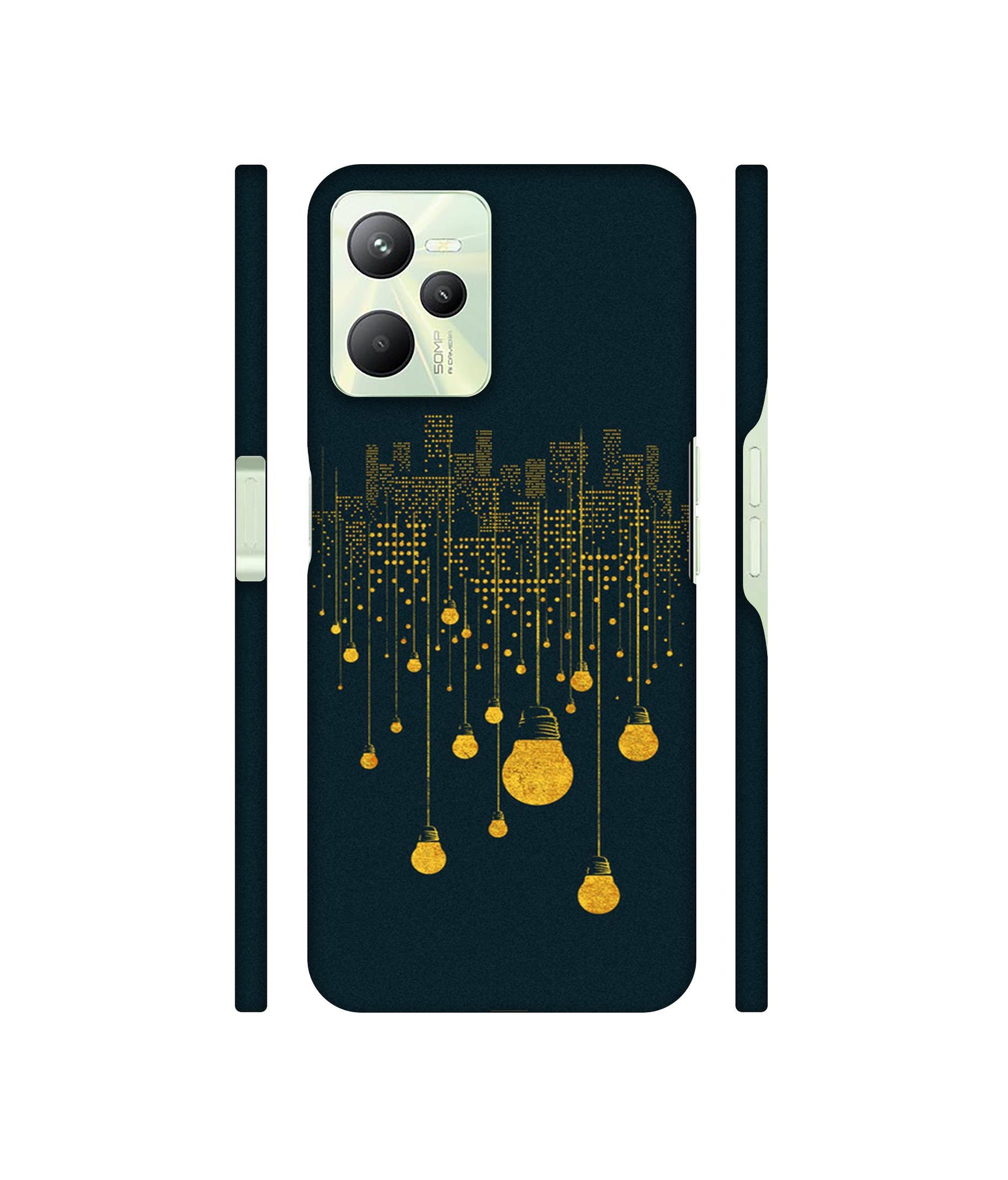 City Light Pattern Designer Hard Back Cover for Realme C35 4G