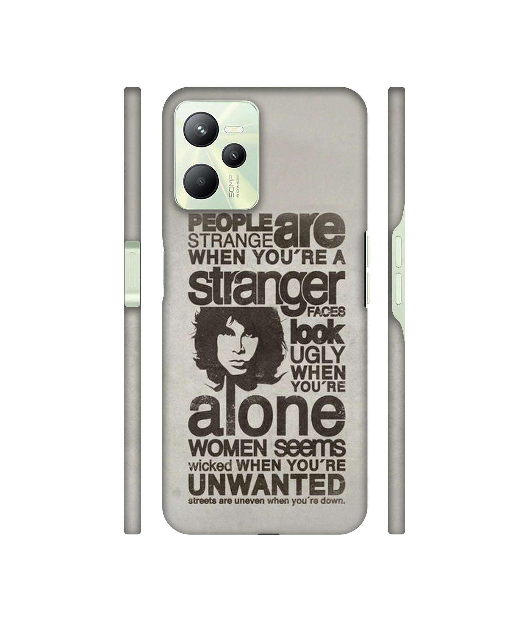 Quotes Pattern Designer Hard Back Cover for Realme C35 4G