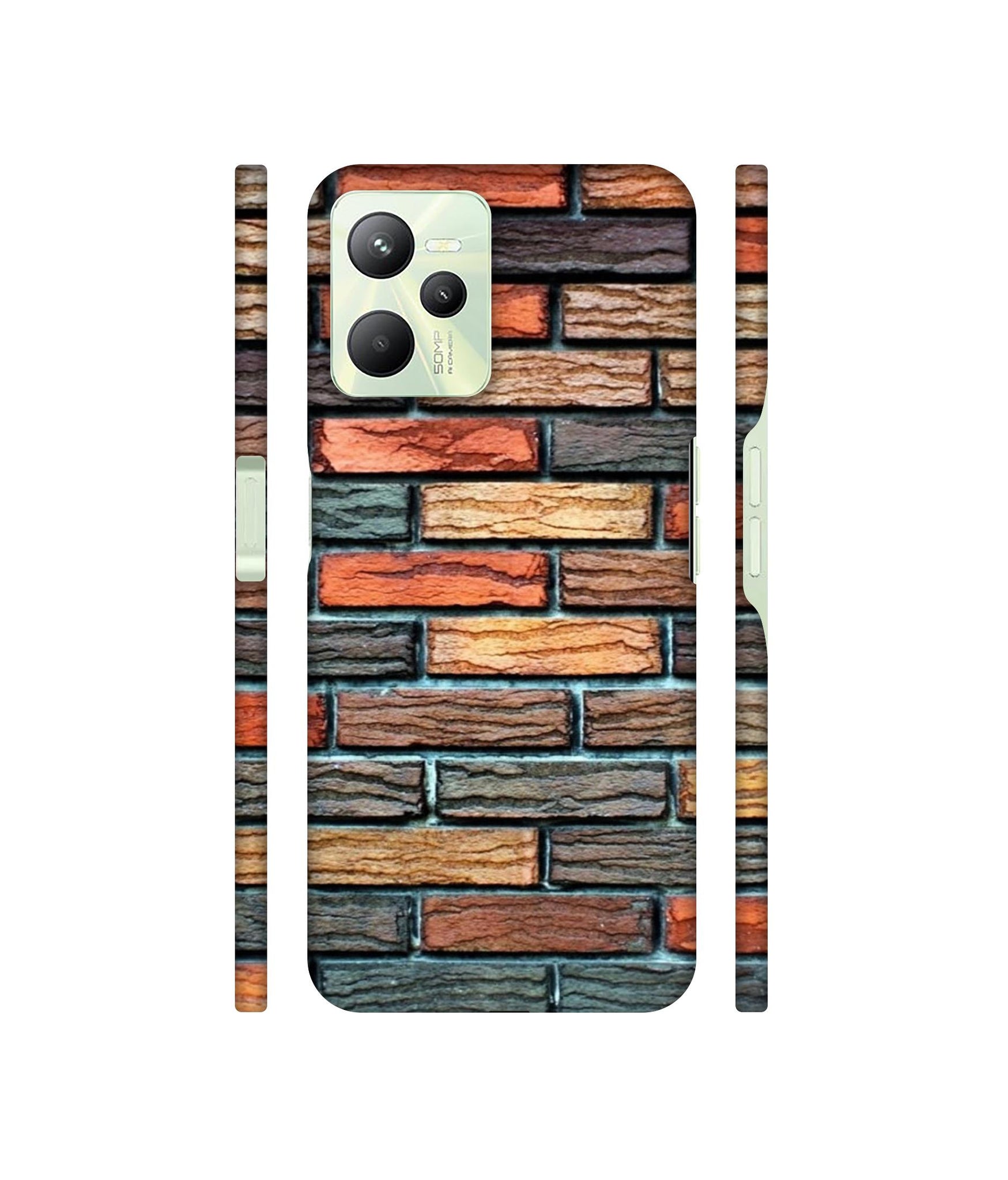 Brick Wall Designer Hard Back Cover for Realme C35 4G