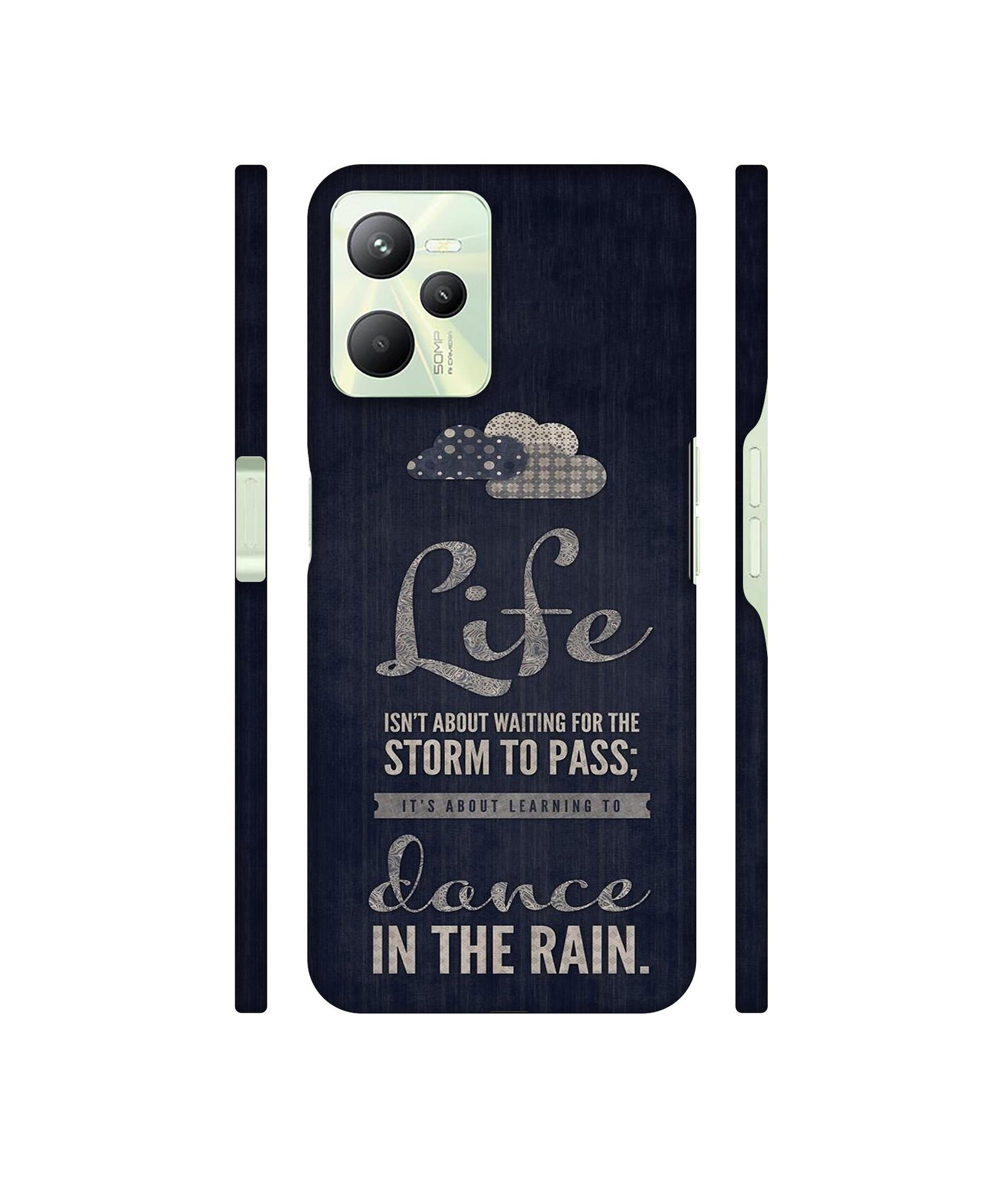 Life in The Rain Designer Hard Back Cover for Realme C35 4G
