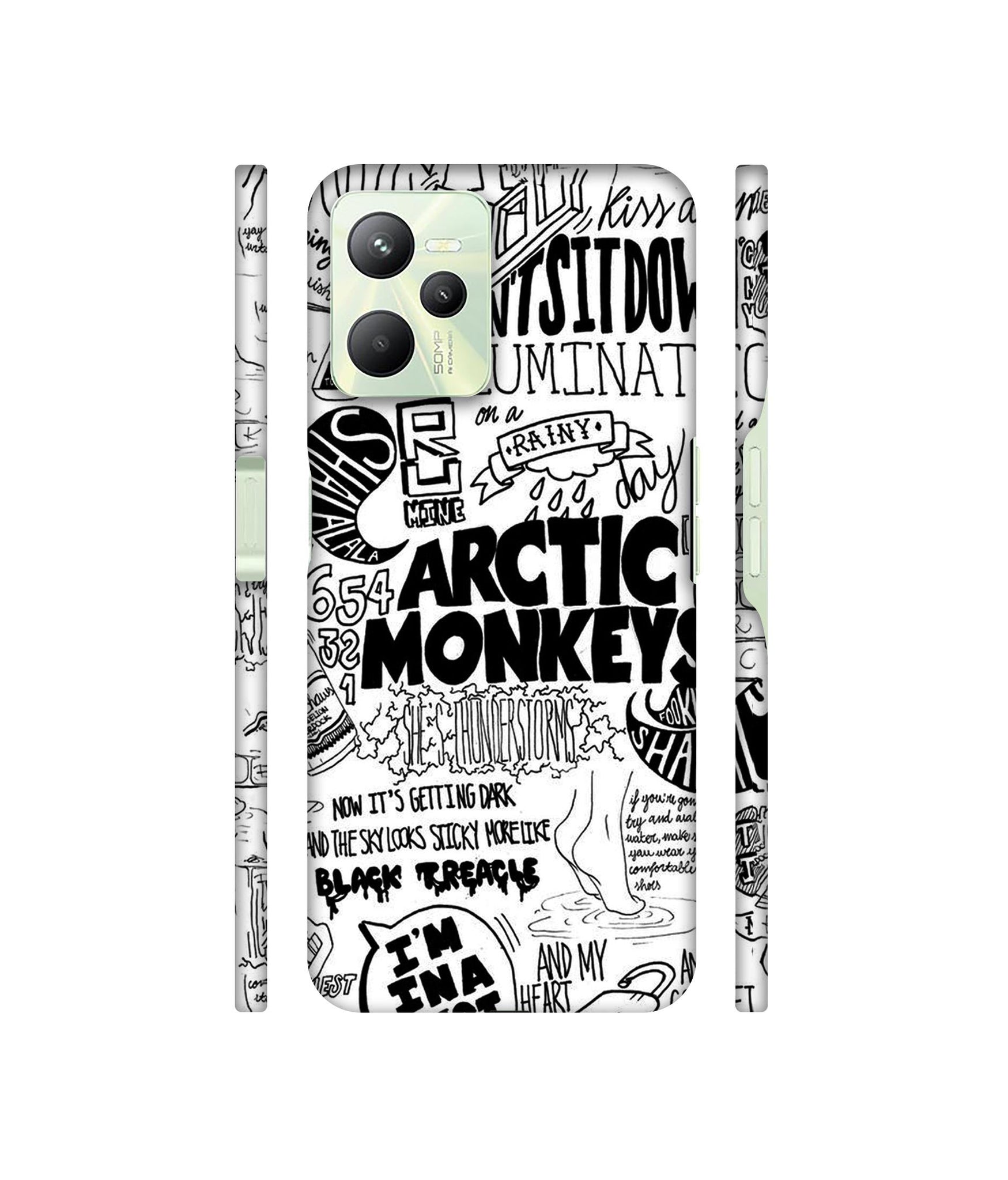 Arctic Monkeys Pattern Designer Hard Back Cover for Realme C35 4G