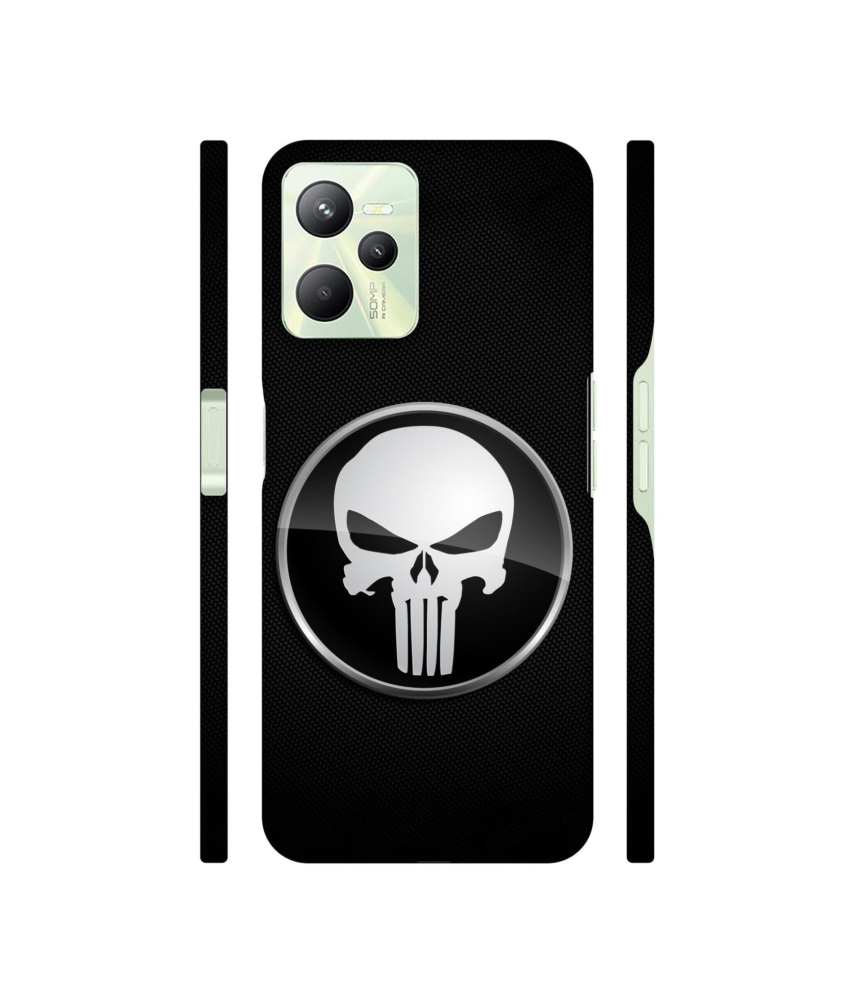Skull Pattern Designer Hard Back Cover for Realme C35 4G
