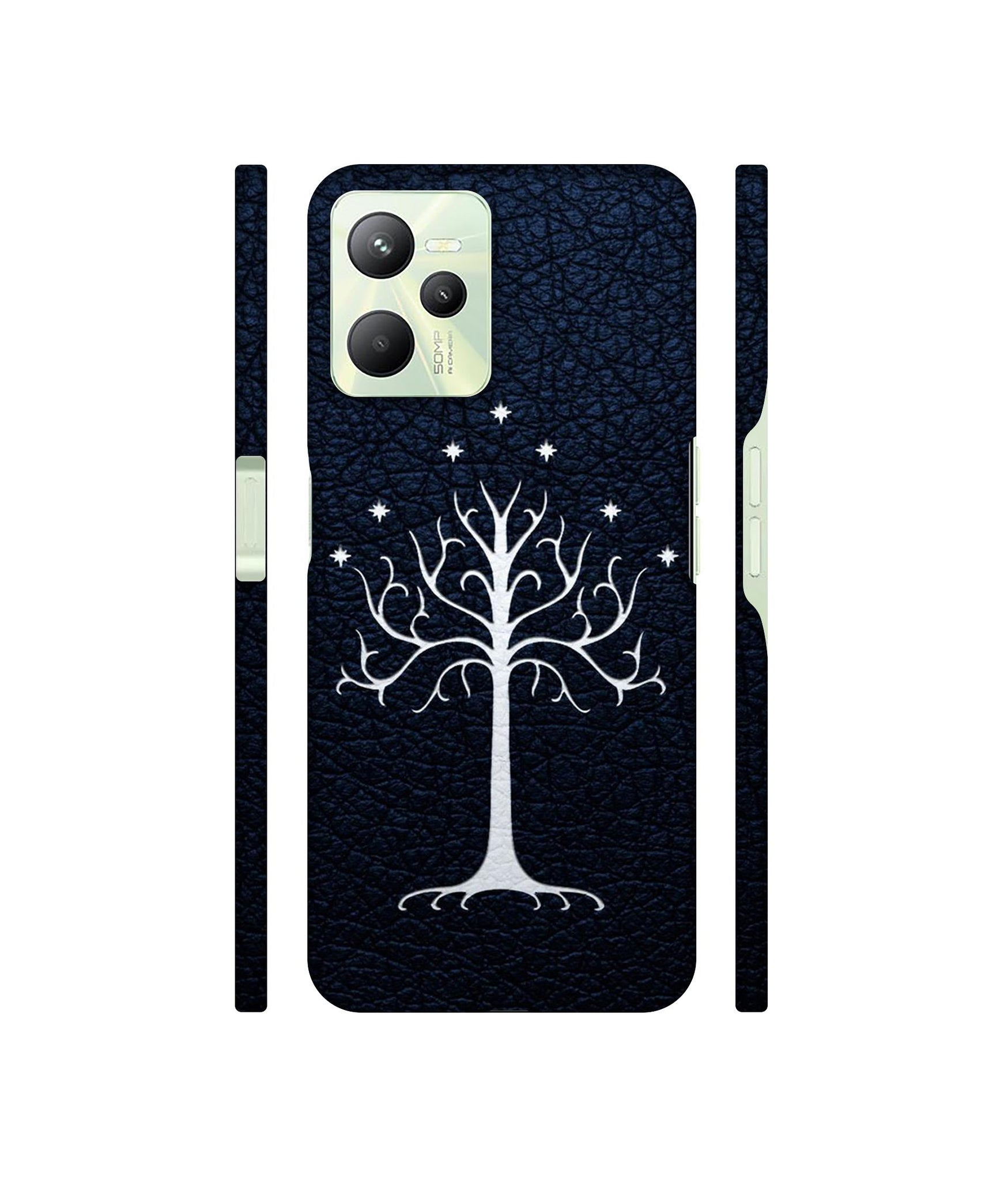Magic Tree Pattern Designer Hard Back Cover for Realme C35 4G