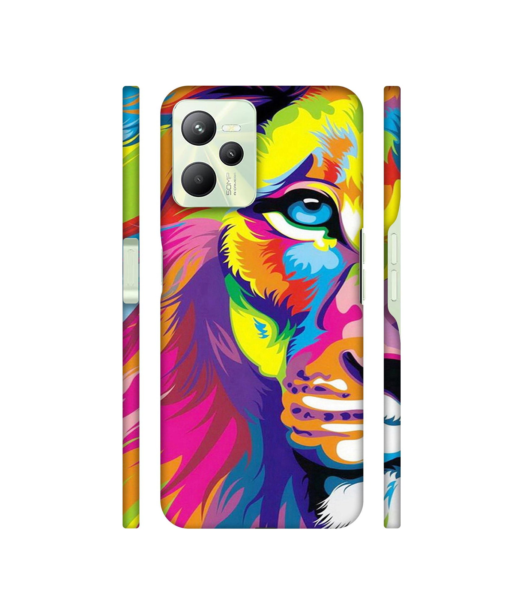 Lion Designer Hard Back Cover for Realme C35 4G