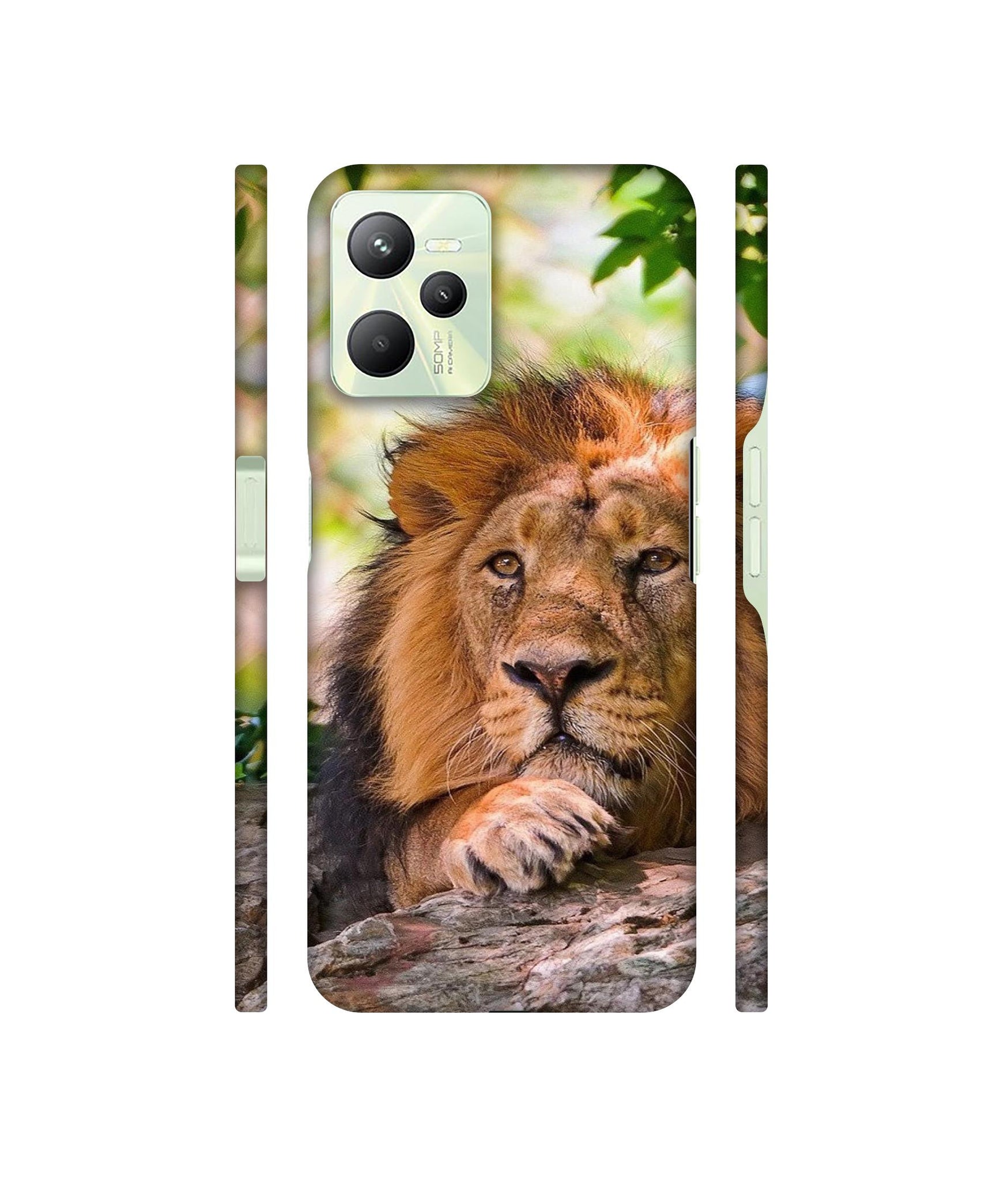 Tiger Pattern Print Designer Hard Back Cover for Realme C35 4G