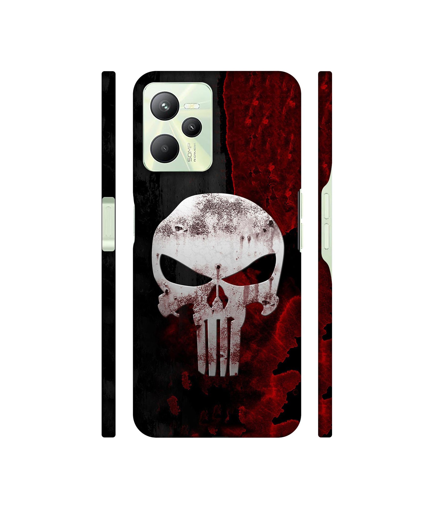 Punisher Skull Designer Hard Back Cover for Realme C35 4G