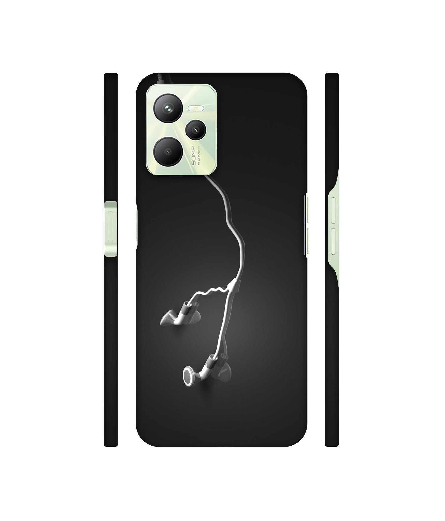 Headphone Designer Hard Back Cover for Realme C35 4G