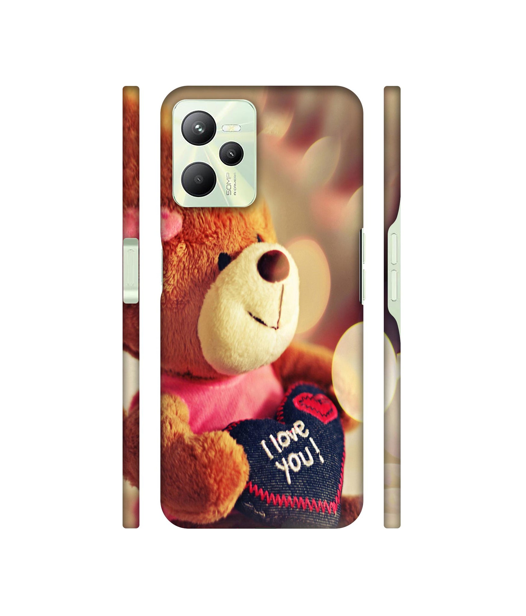 Teddy Bear Designer Hard Back Cover for Realme C35 4G