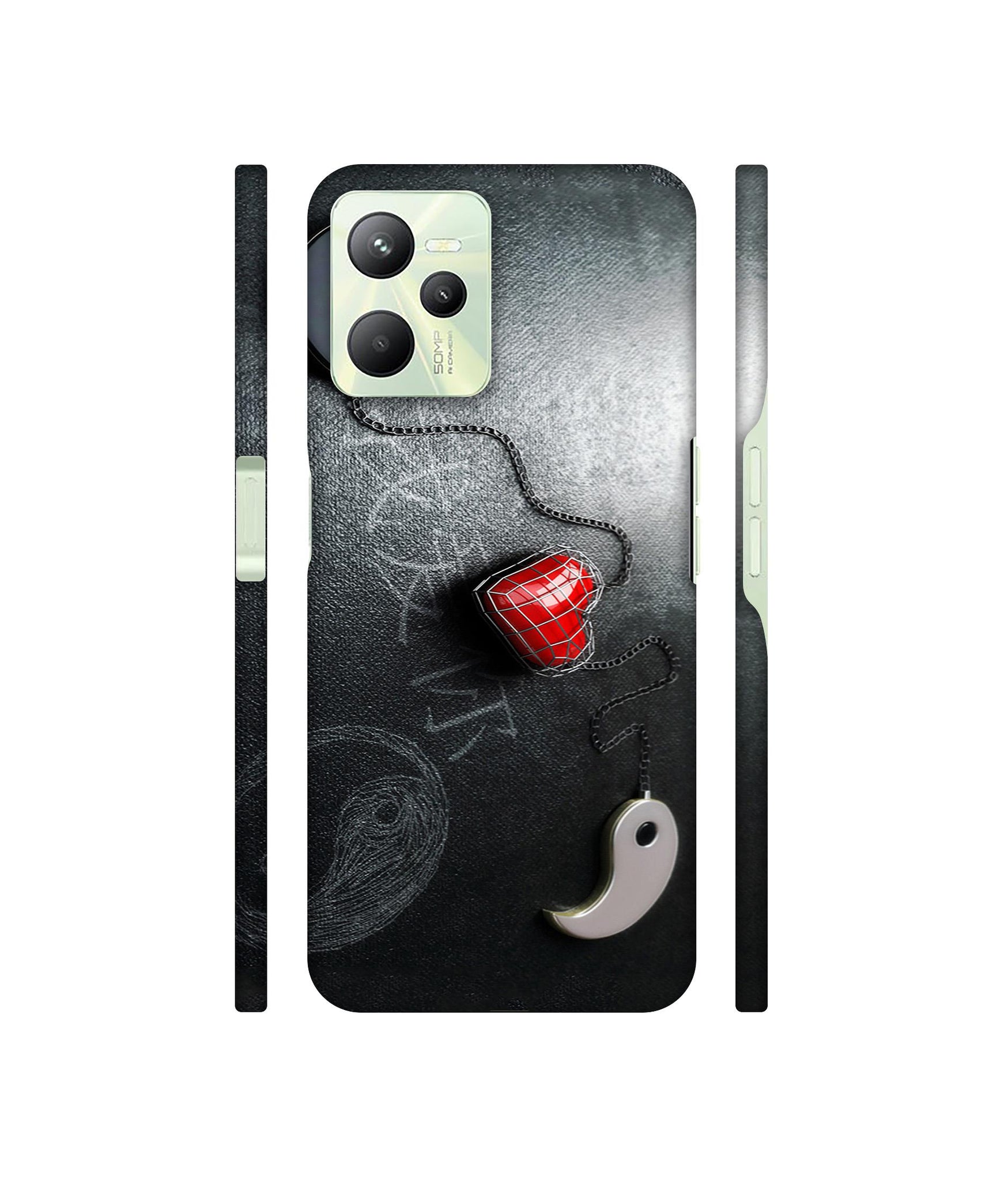 Chinnese Yin and Yang Designer Hard Back Cover for Realme C35 4G