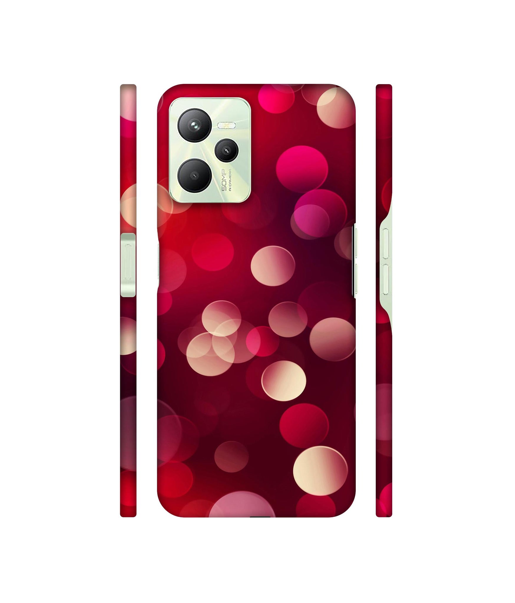 3D Circles Designer Hard Back Cover for Realme C35 4G