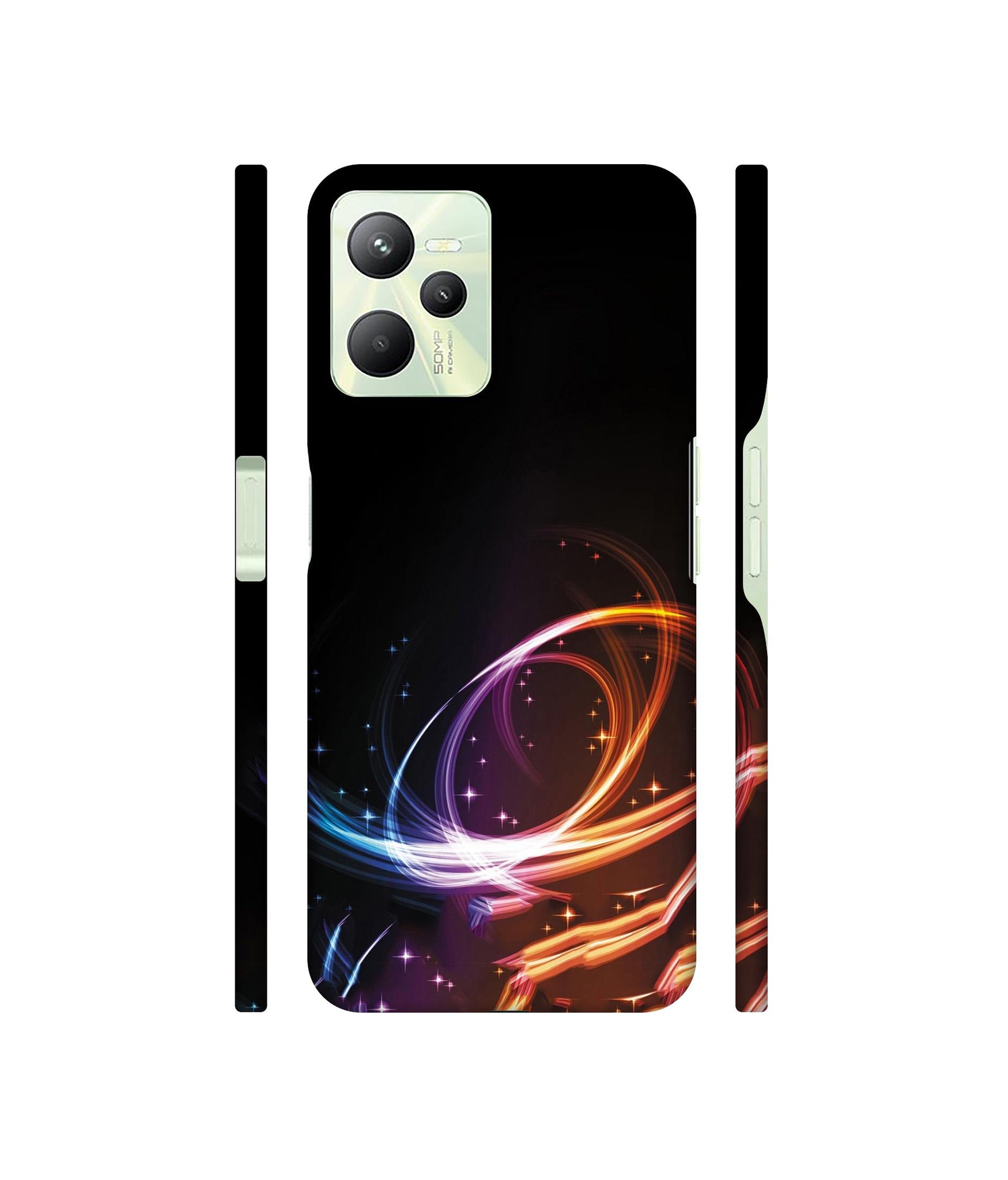 Abstract Background Designer Hard Back Cover for Realme C35 4G