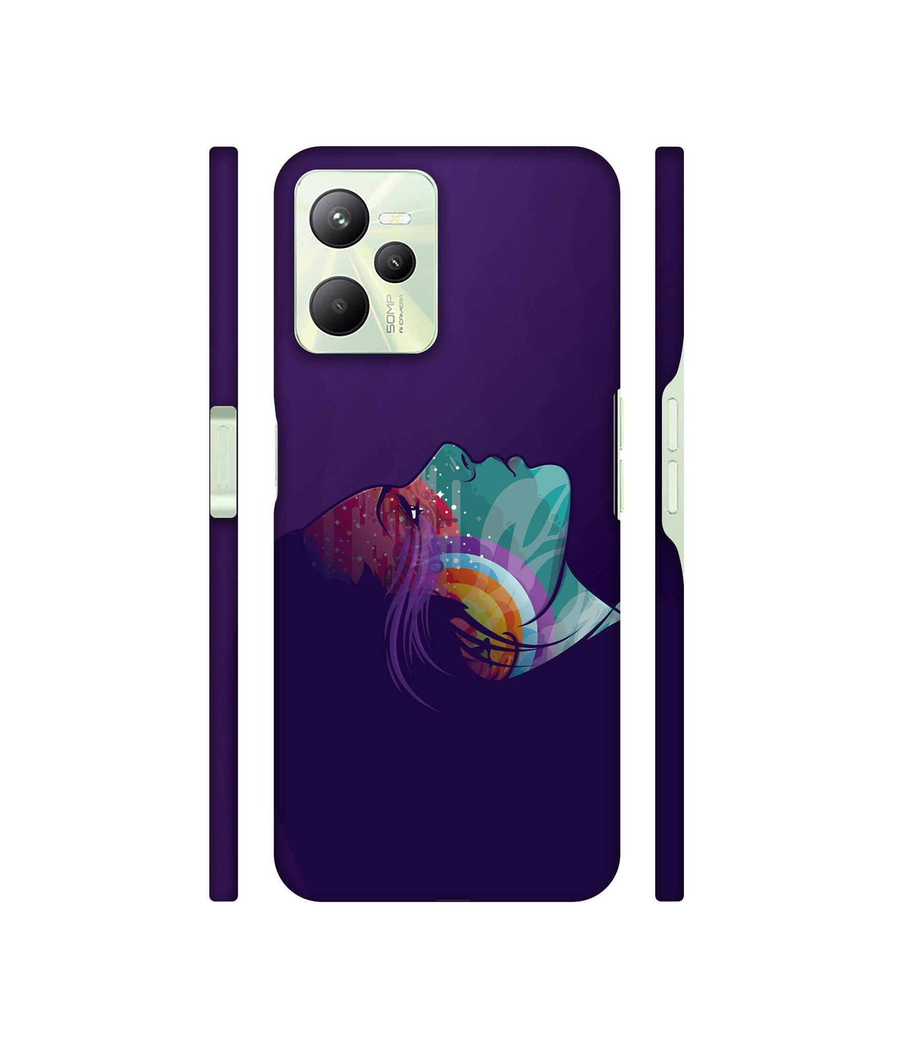 Vector Girl Designer Hard Back Cover for Realme C35 4G