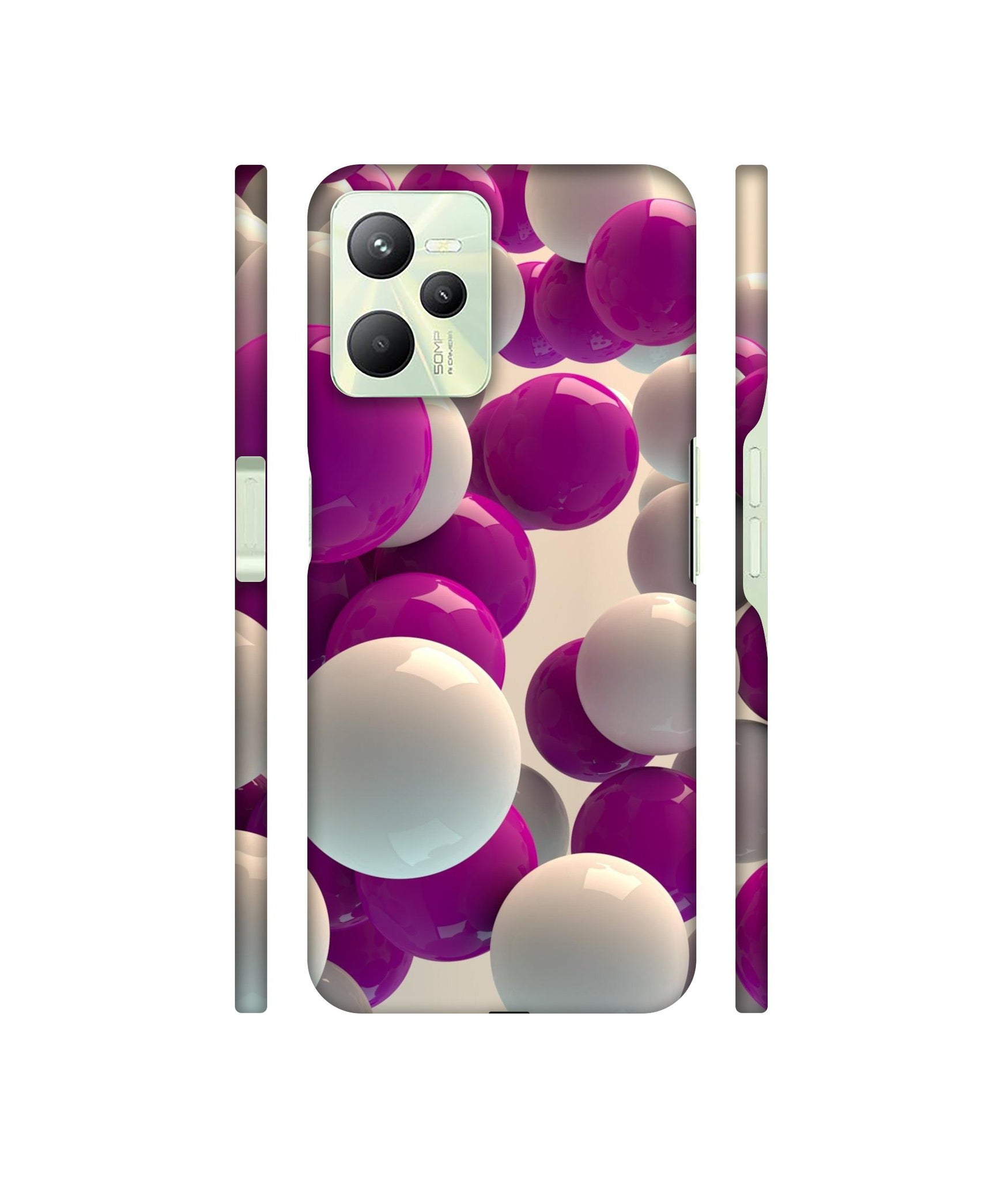 3D Balloons Designer Hard Back Cover for Realme C35 4G