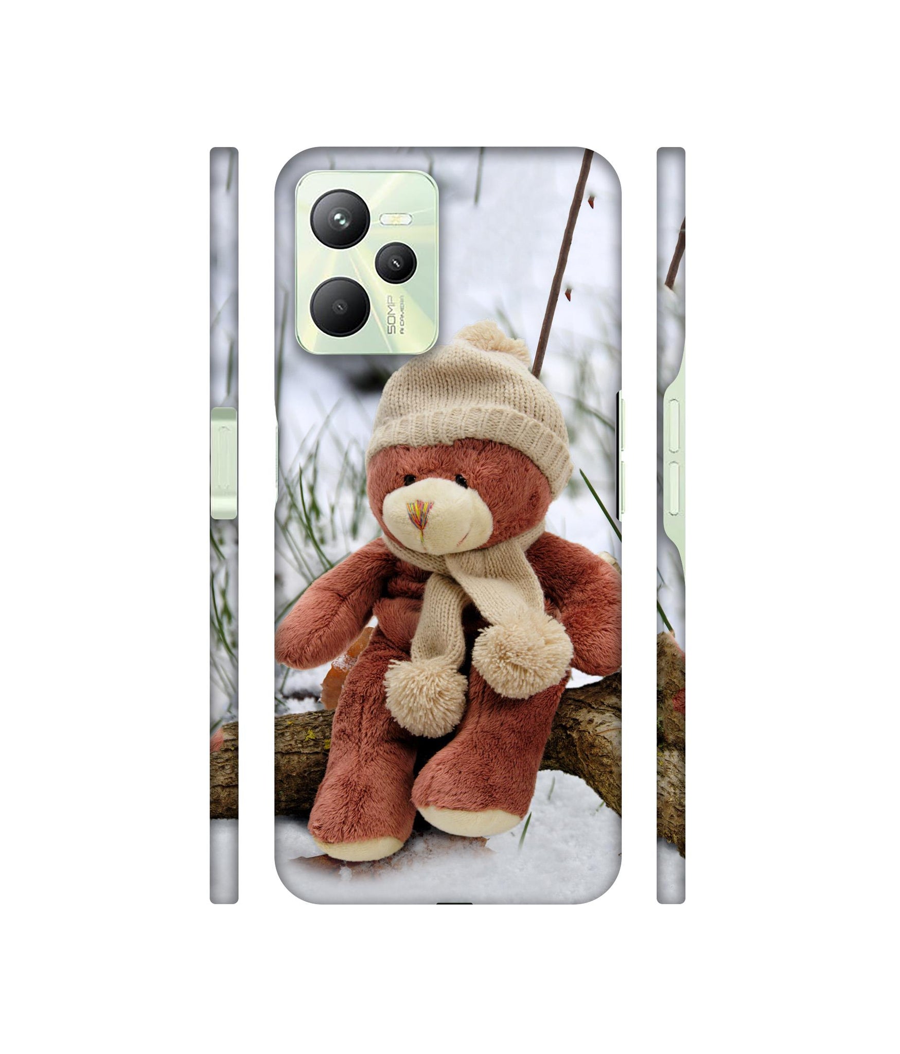 Woolen Bear Designer Hard Back Cover for Realme C35 4G
