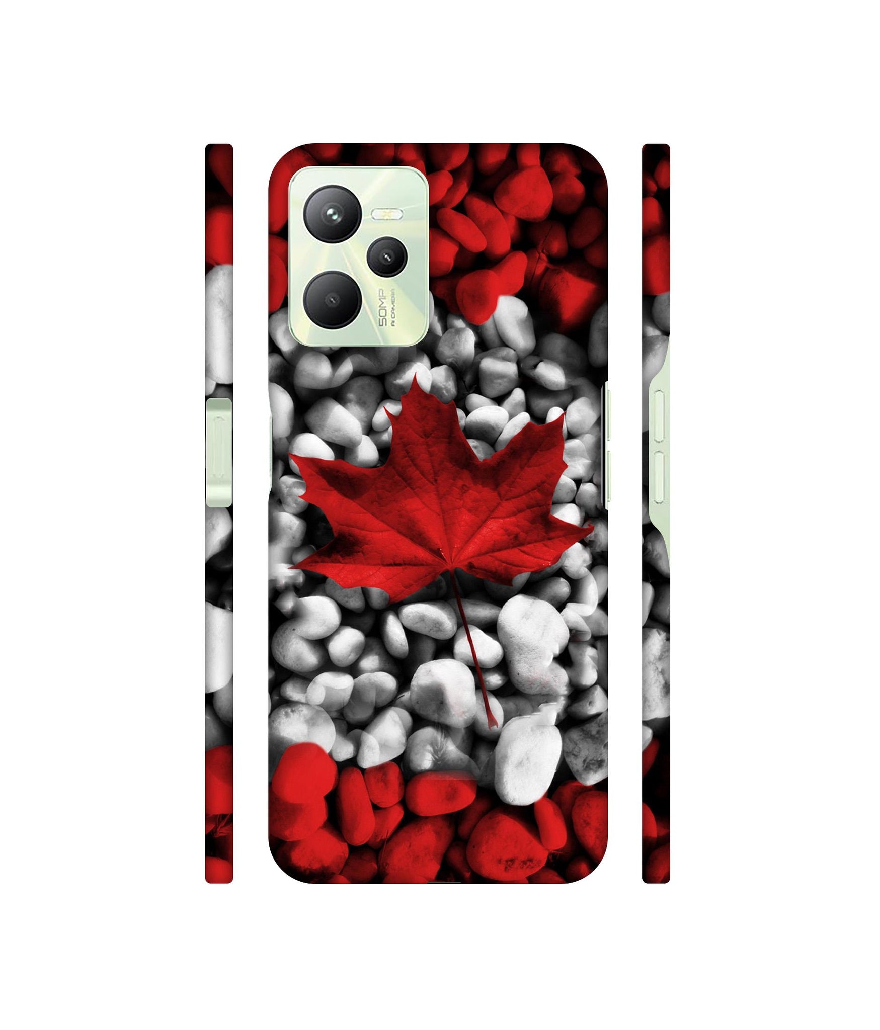 Canada Leaves Flag Designer Hard Back Cover for Realme C35 4G