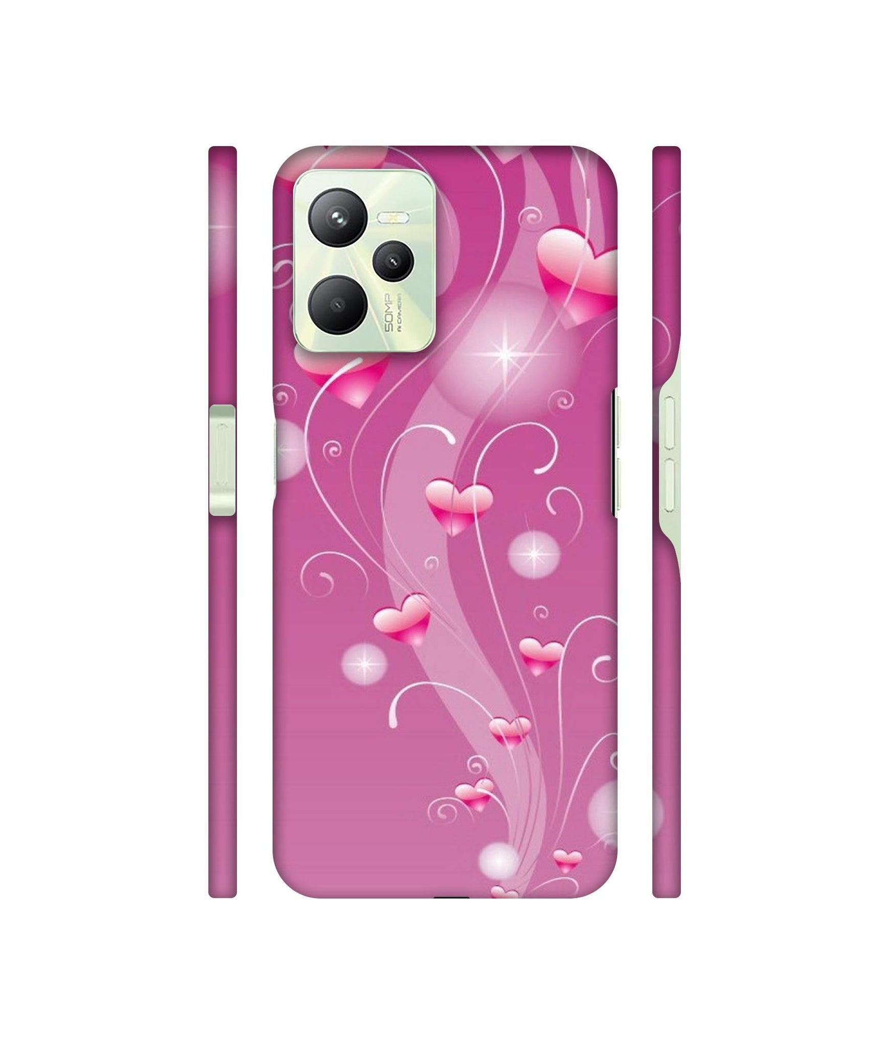 Tea White Designer Hard Back Cover for Realme C35 4G