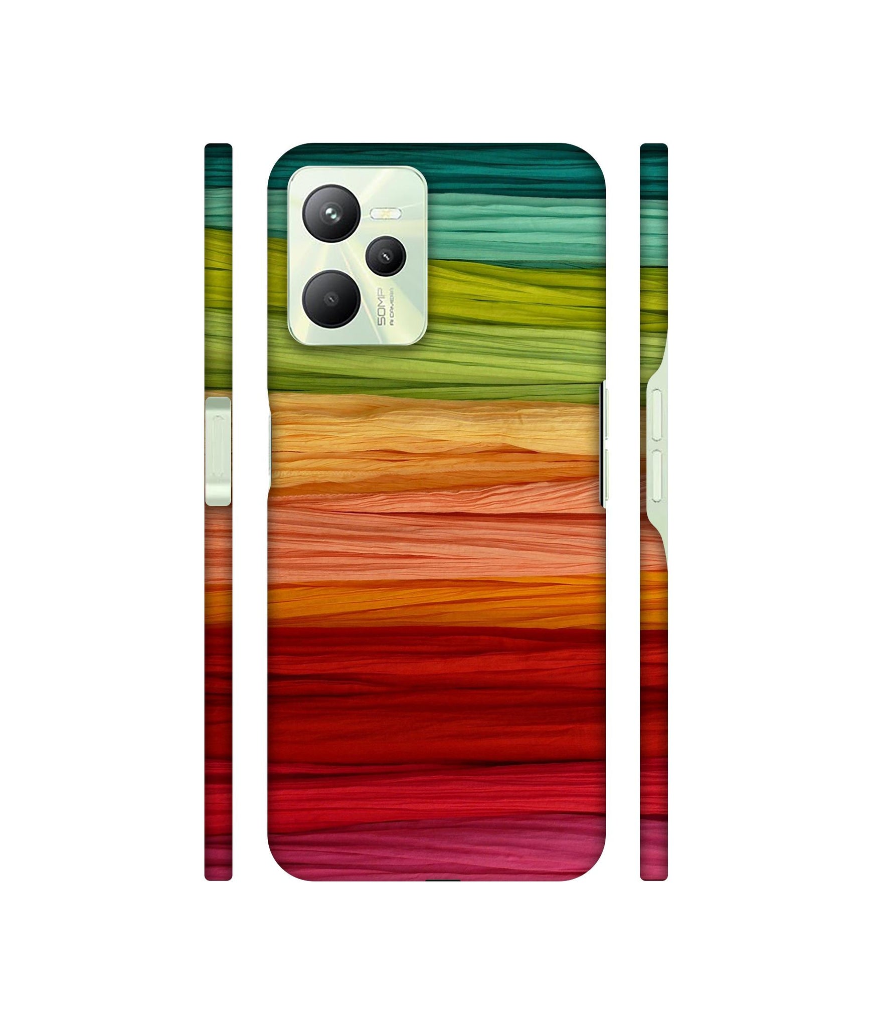 Colorful Thread Designer Hard Back Cover for Realme C35 4G